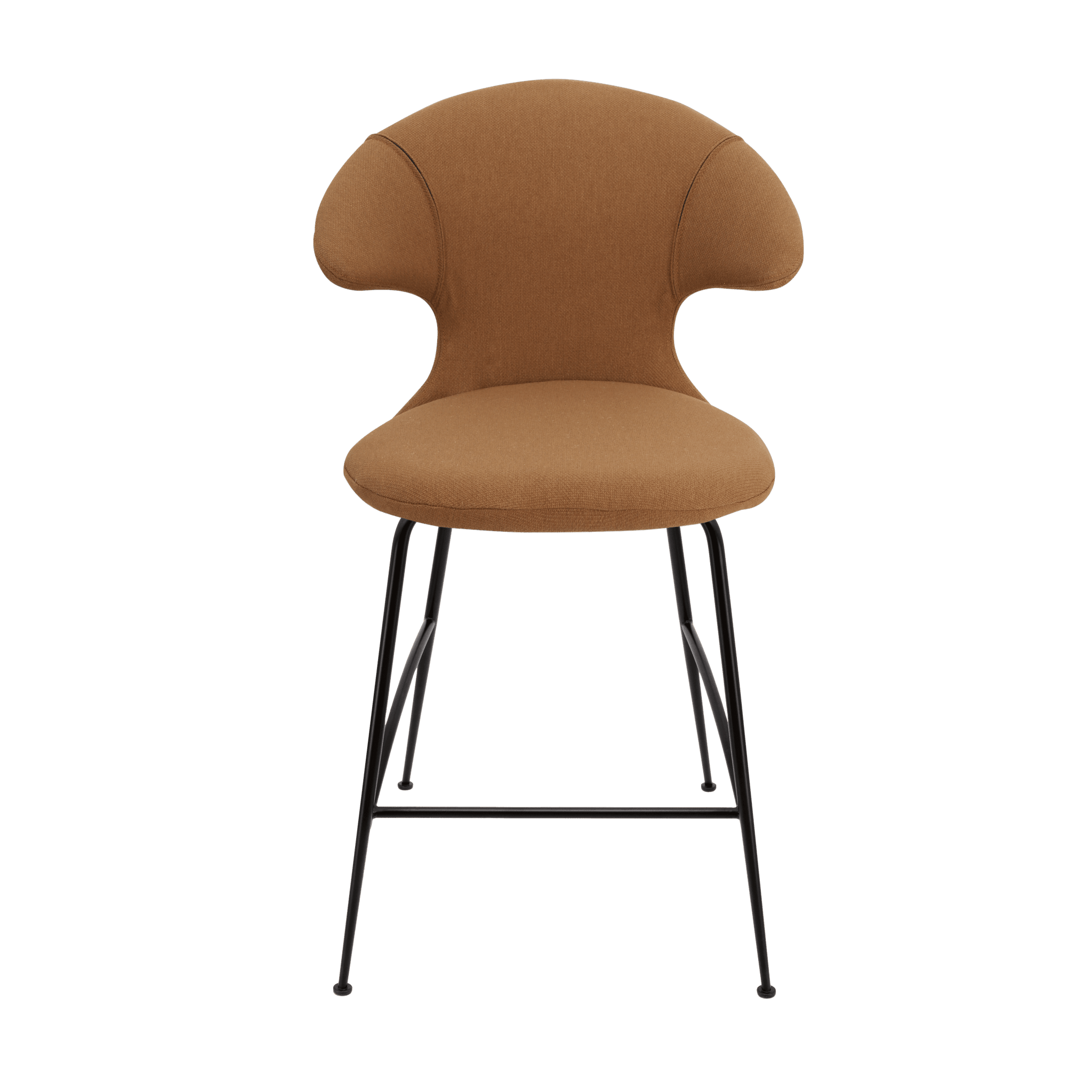 Krzesło barowe TIME FLIES cynamonowy z czarną podstawą UMAGE 102 cm Eye on Design