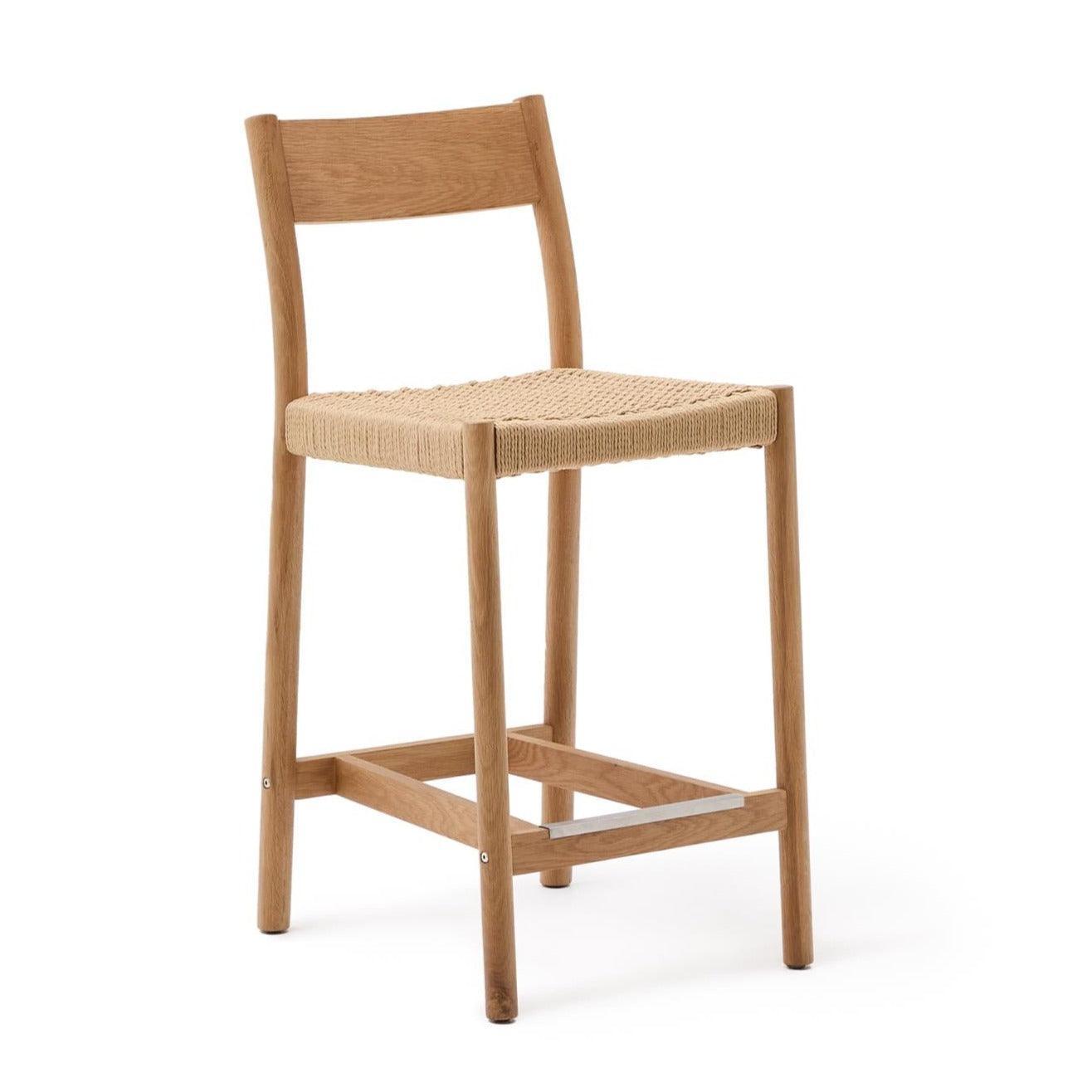 Krzesło barowe YALIA lite drewno dębowe La Forma Eye on Design