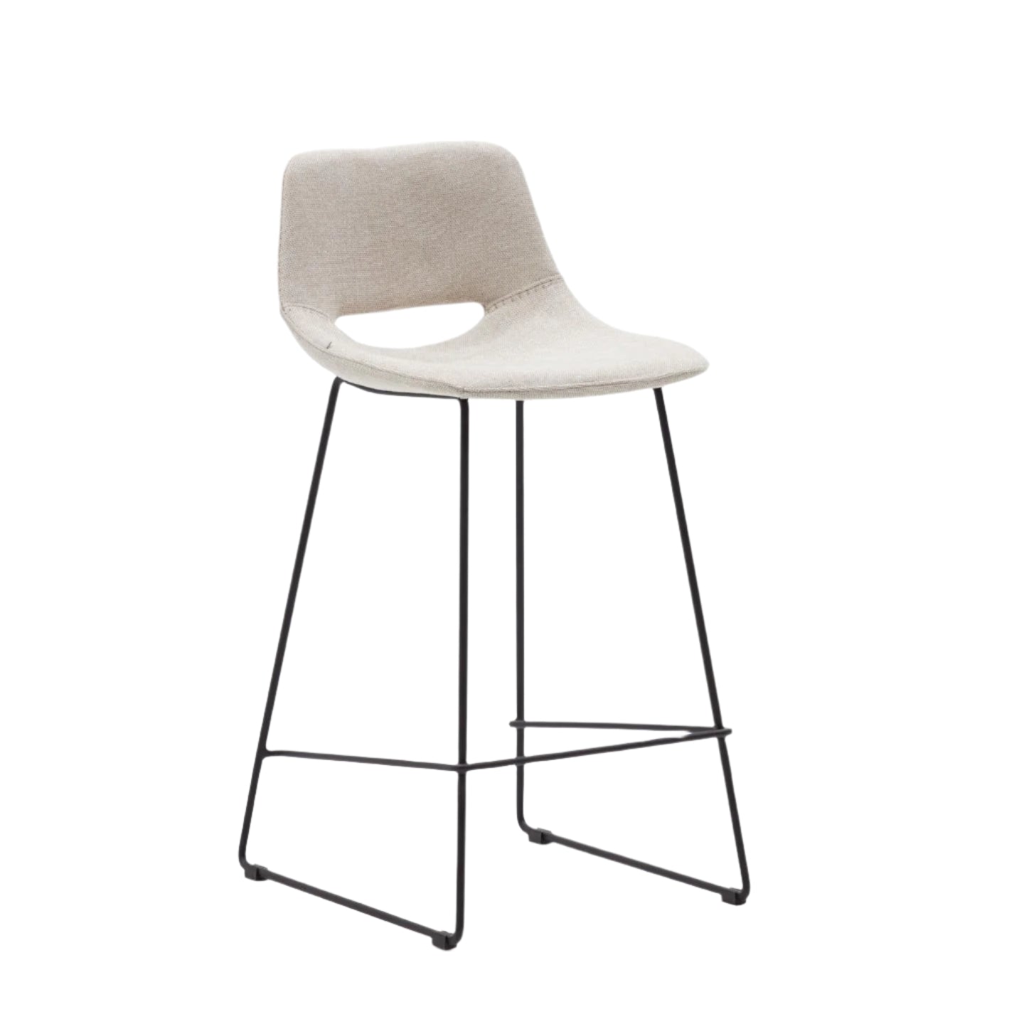 Krzesło barowe ZAHARA beżowy La Forma 65 cm Eye on Design