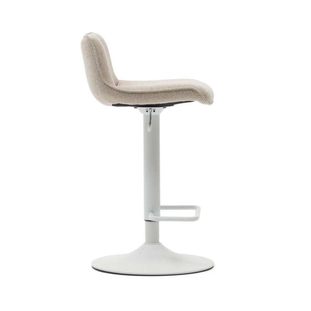 Krzesło barowe ZENDA beżowy szenil La Forma Eye on Design