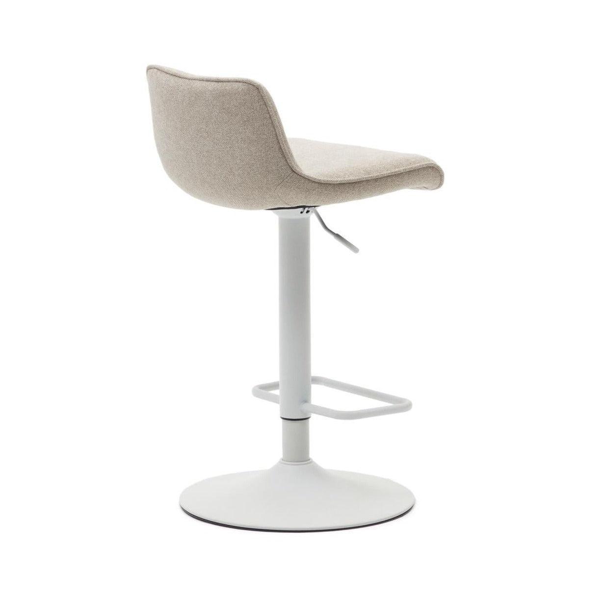 Krzesło barowe ZENDA beżowy szenil La Forma Eye on Design