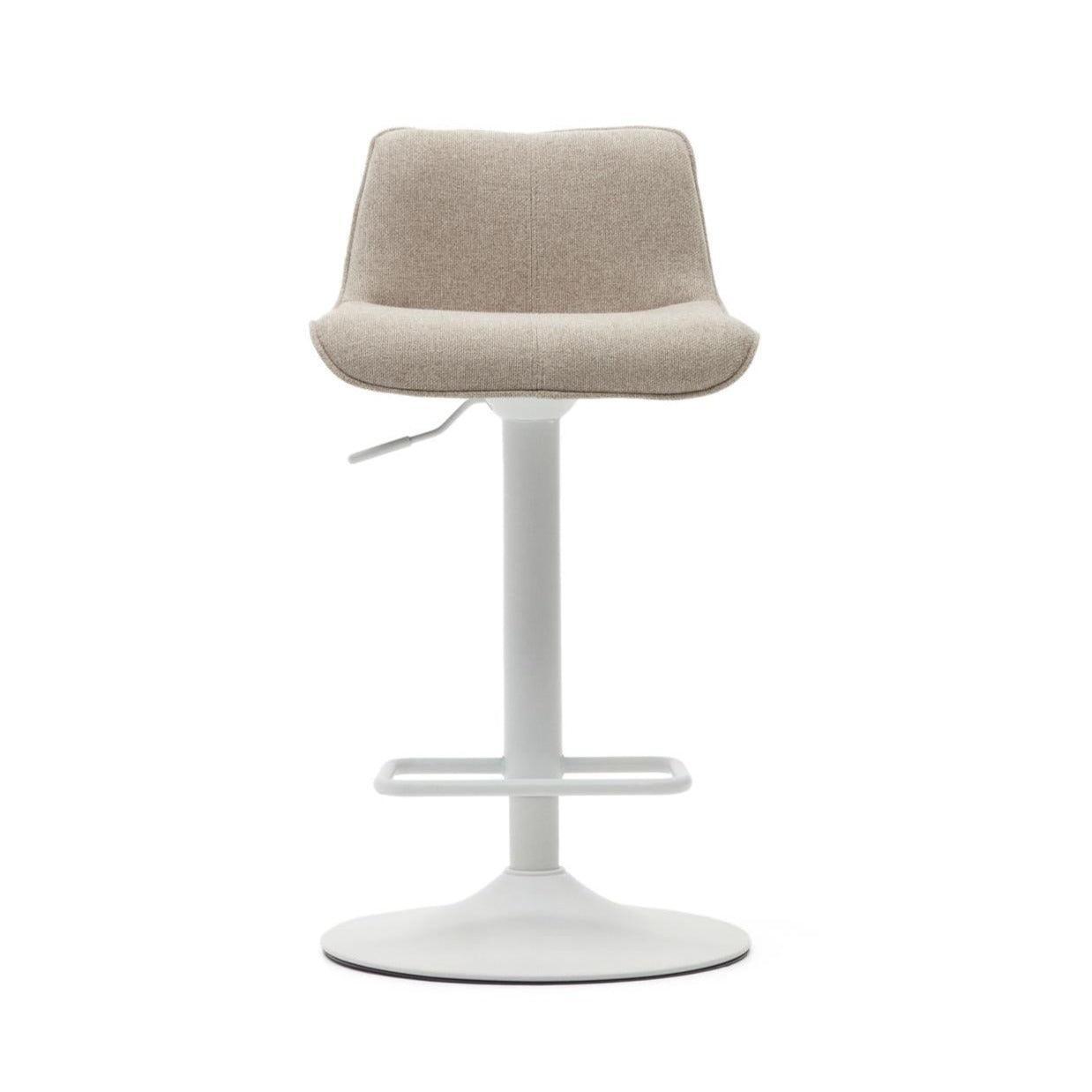 Krzesło barowe ZENDA beżowy szenil La Forma Eye on Design