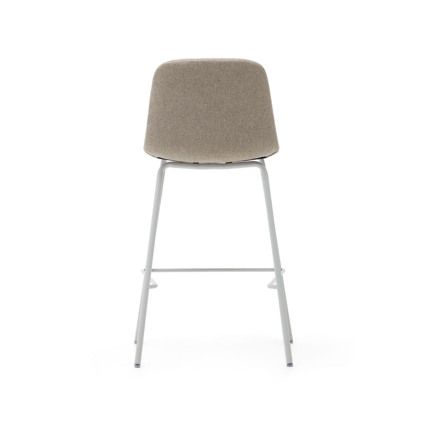 Krzesło barowe ZUNILDA beżowy szenil La Forma Eye on Design