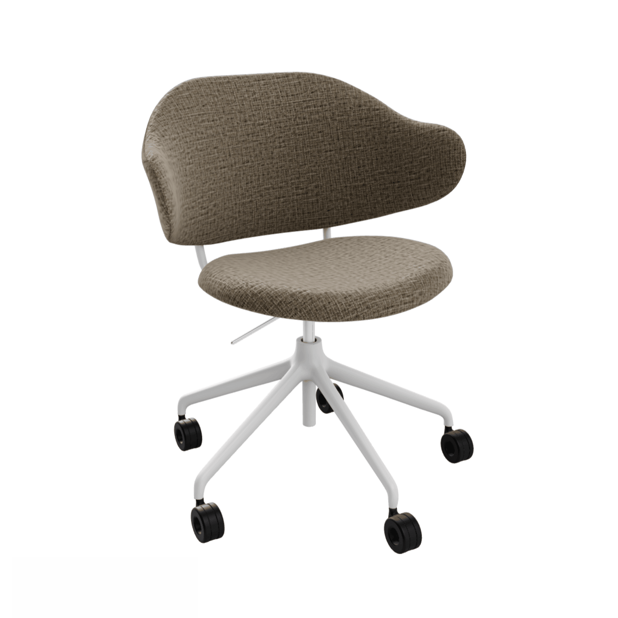 Krzesło biurowe HOLLY melanż beżowy Calligaris matowa biel Eye on Design