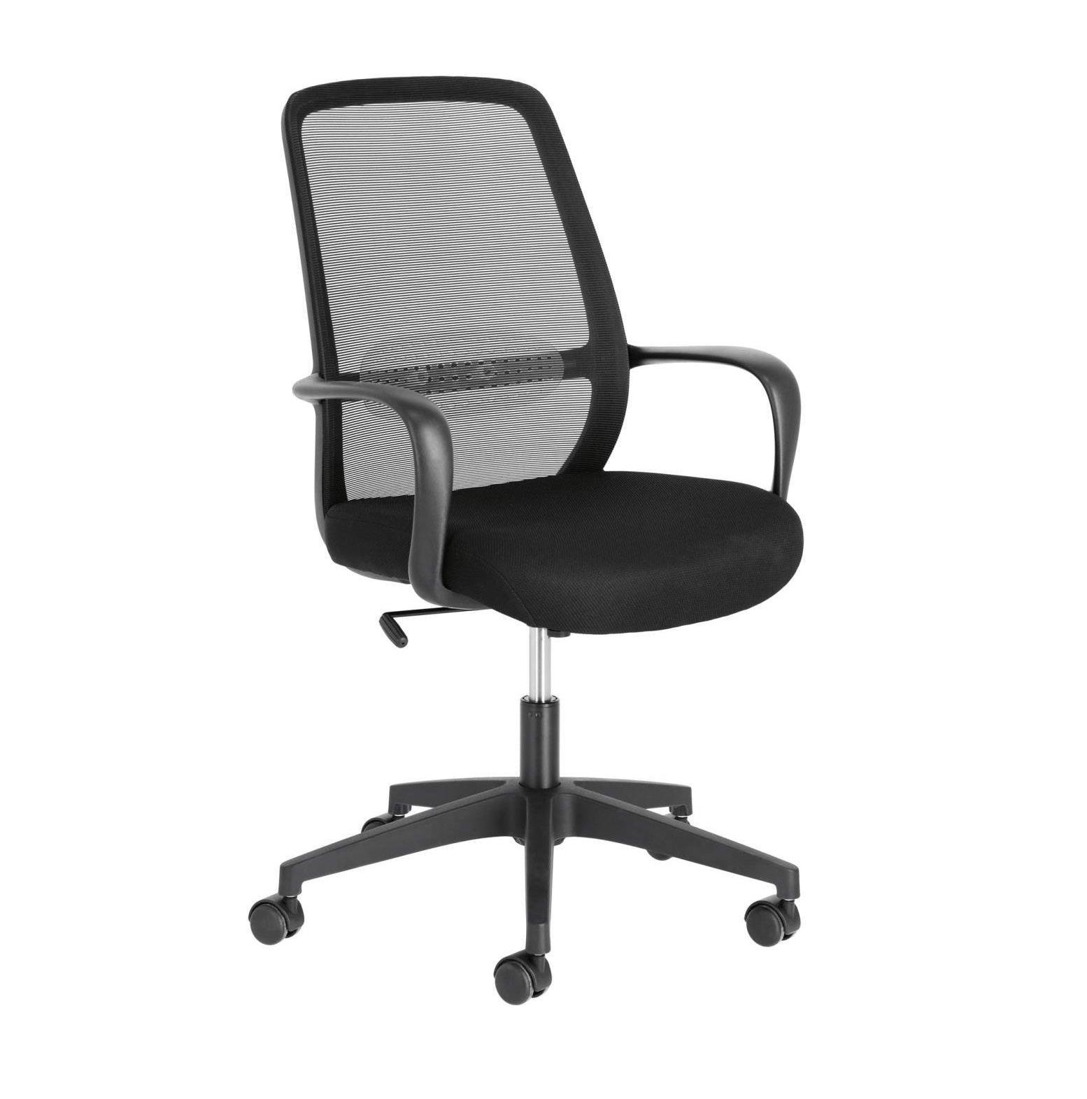 Krzesło biurowe MELVA czarny z czarną podstawą La Forma Eye on Design