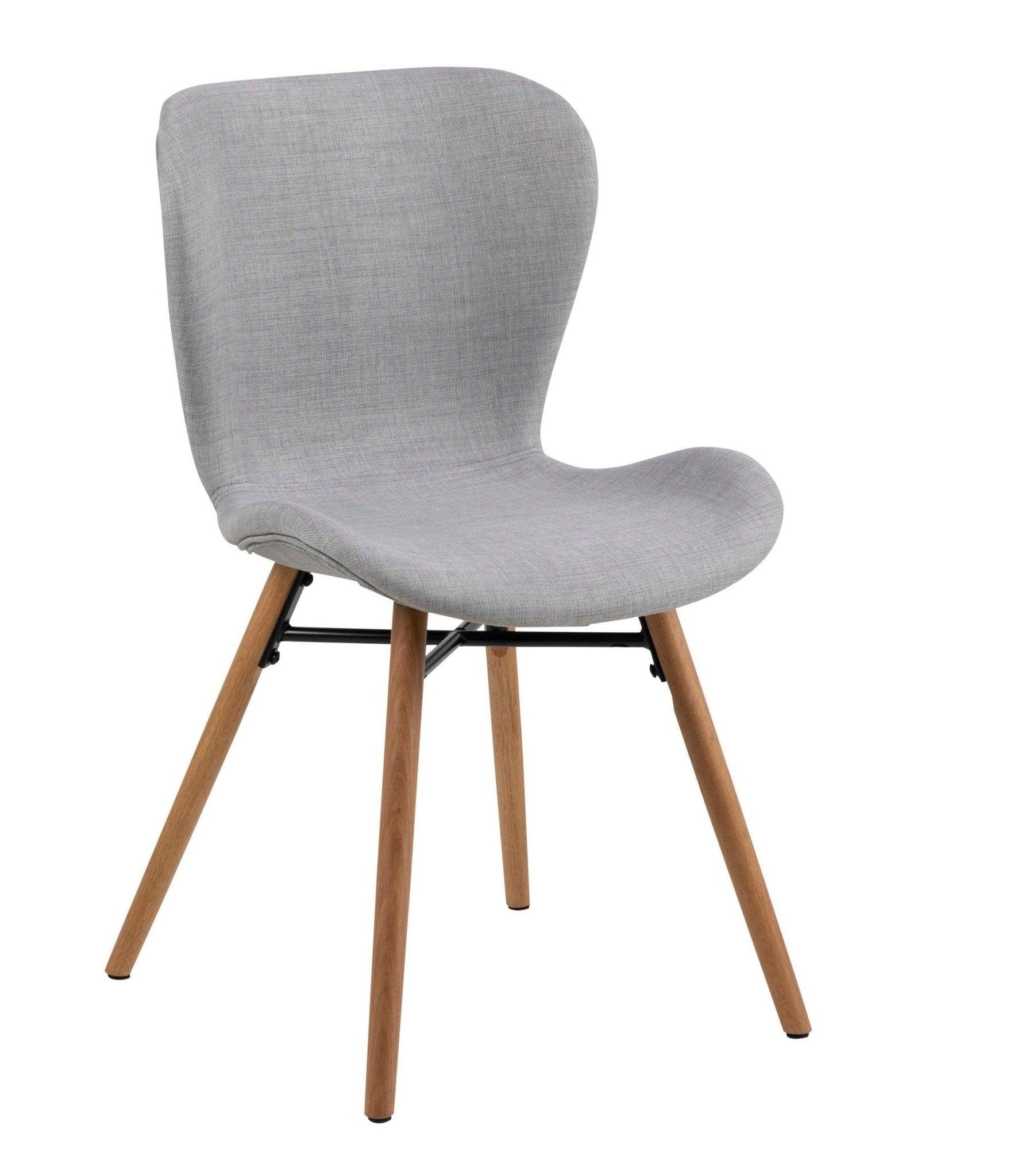 Krzesło BJORN jasnoszary z drewnianią podstawą Home Essentials Eye on Design