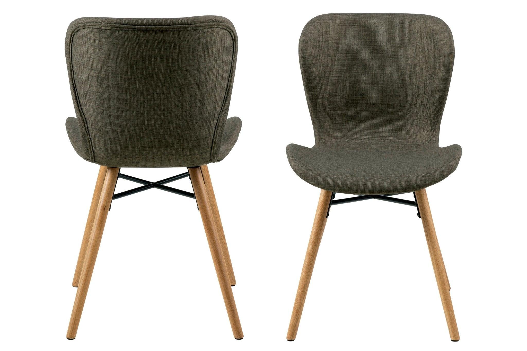 Krzesło BJORN khaki z drewnianią podstawą Home Essentials Eye on Design