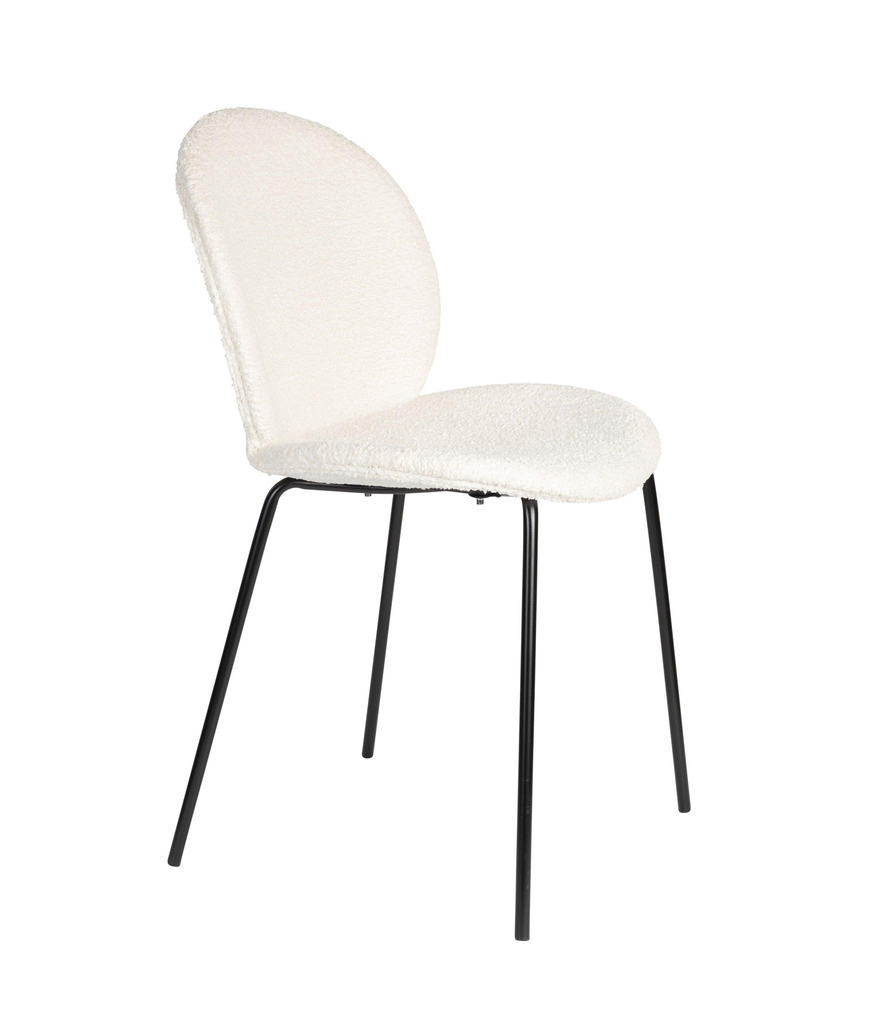 Krzesło BONNET biały teddy Zuiver Eye on Design