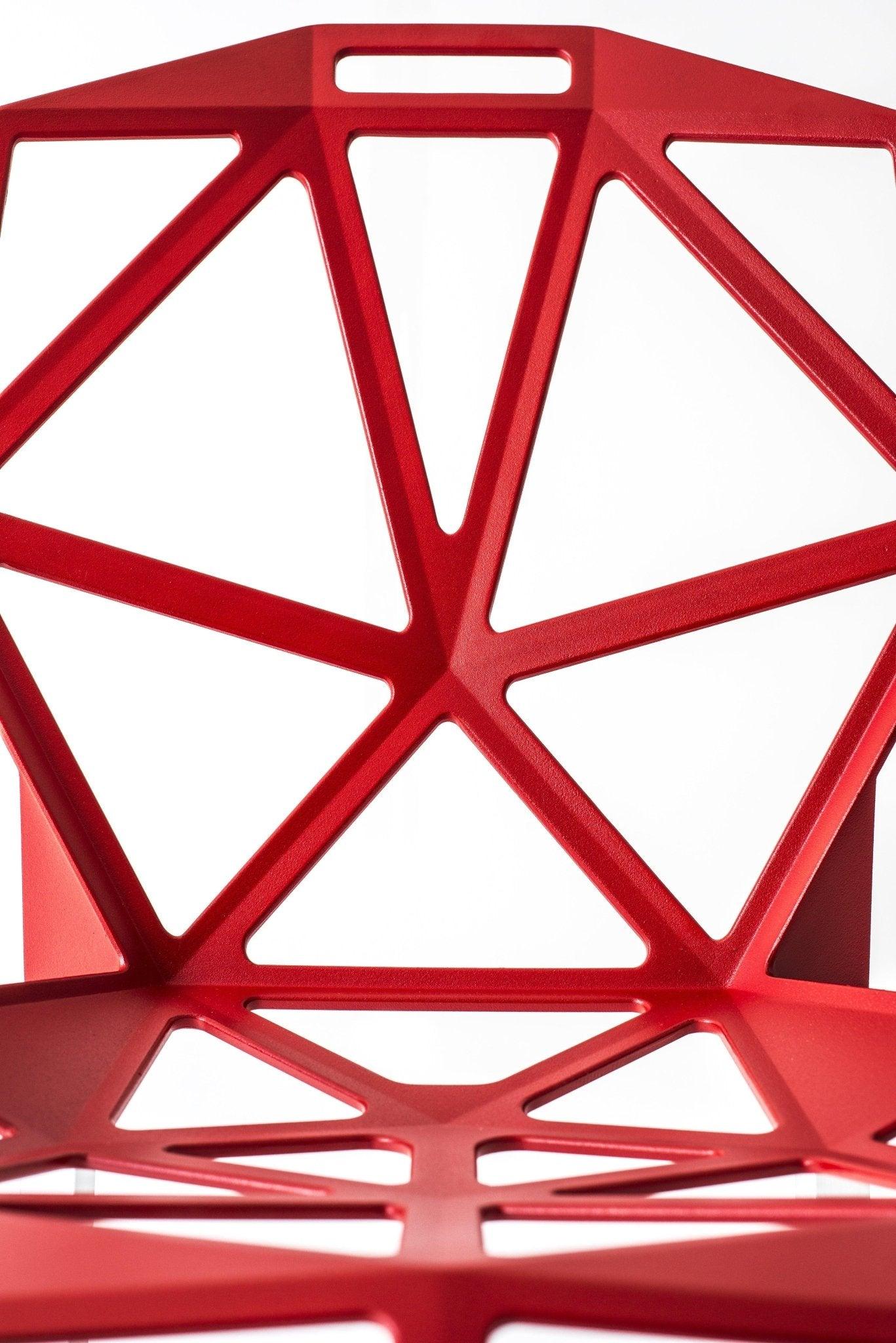 Krzesło CHAIR_ONE czerwony z aluminium Magis Eye on Design