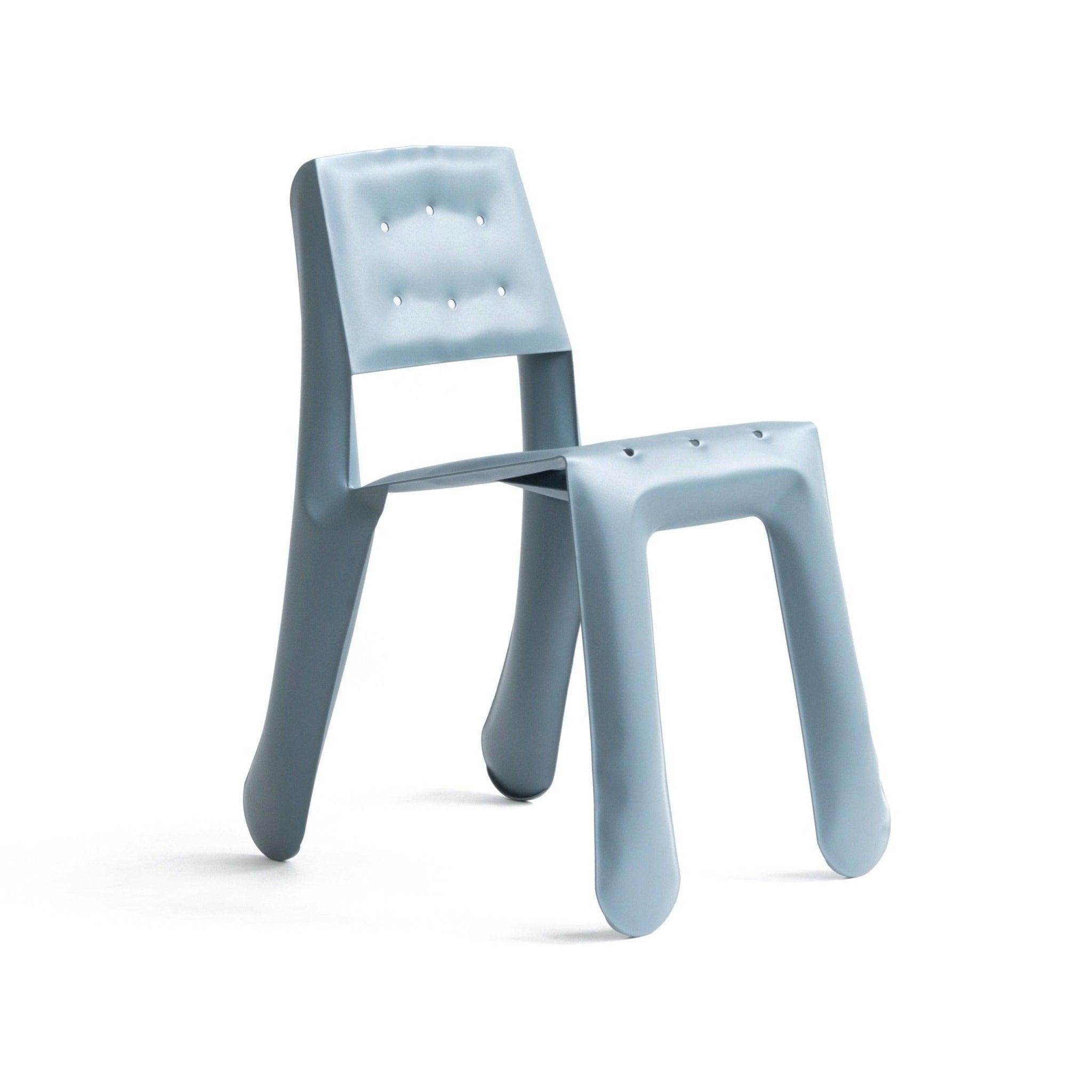 Krzesło CHIPPENSTEEL 0.5 niebieski szary mat Zieta Studio Eye on Design