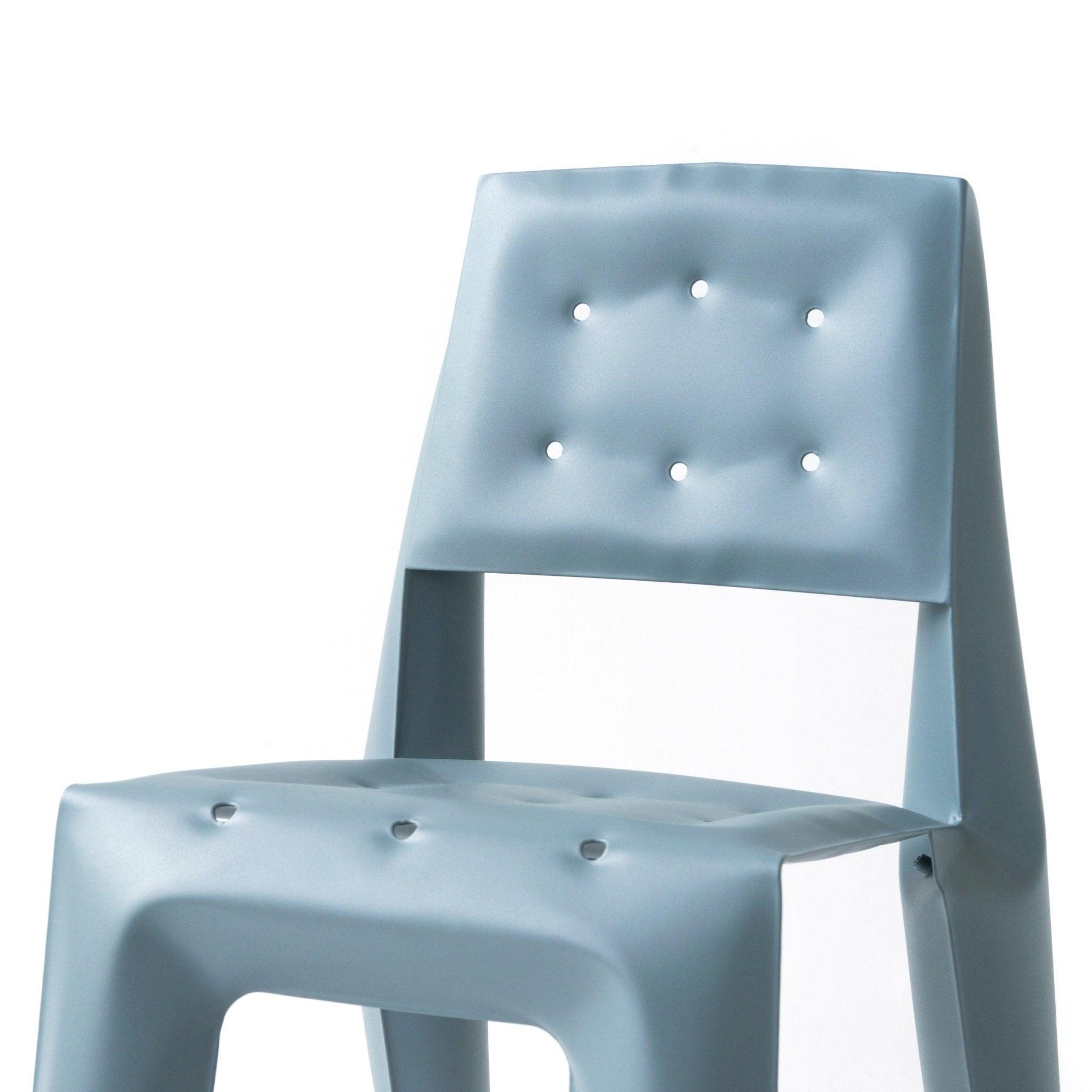 Krzesło CHIPPENSTEEL 0.5 niebieski szary mat Zieta Studio Eye on Design