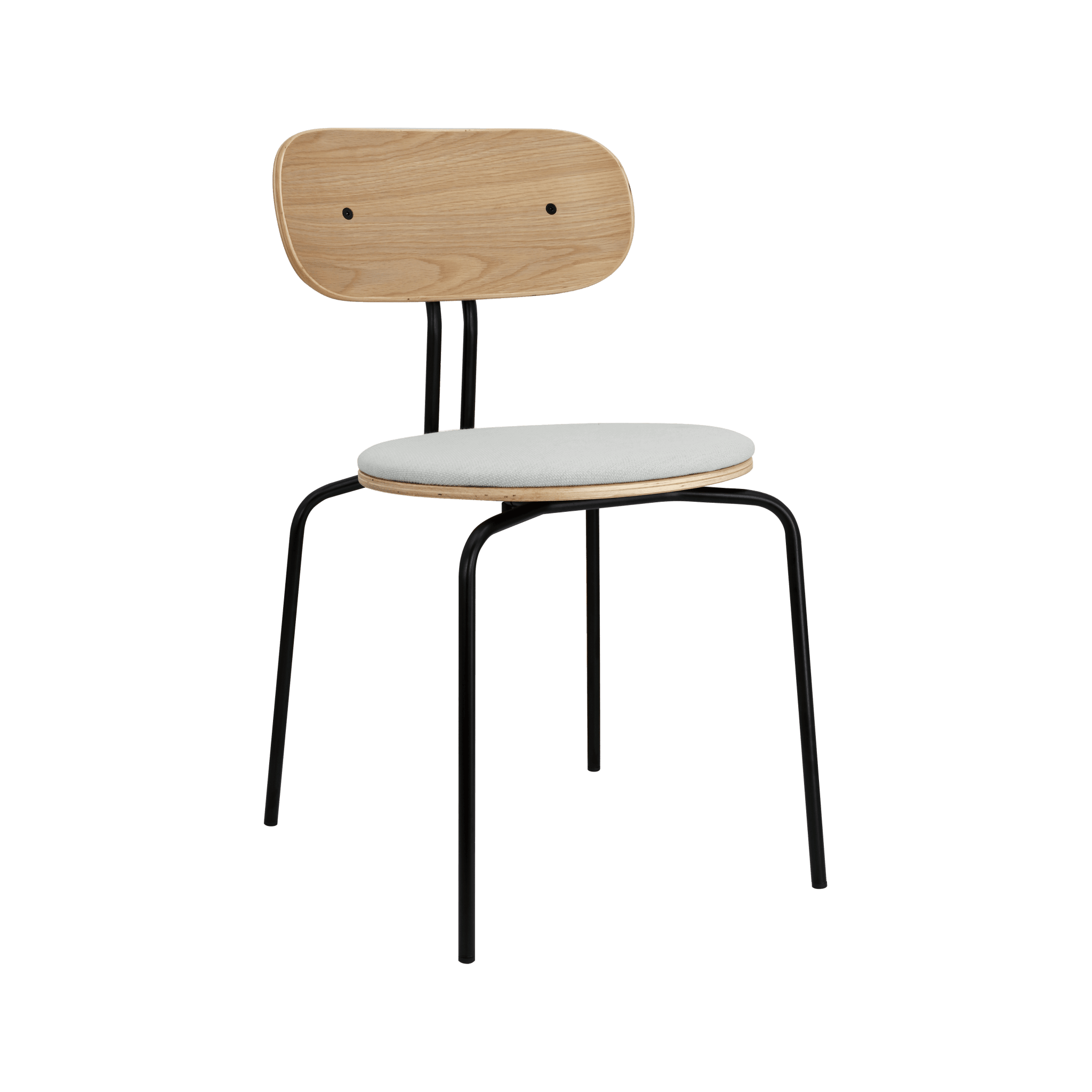 Krzesło CURIOUS baby blue z czarną podstawą UMAGE Eye on Design