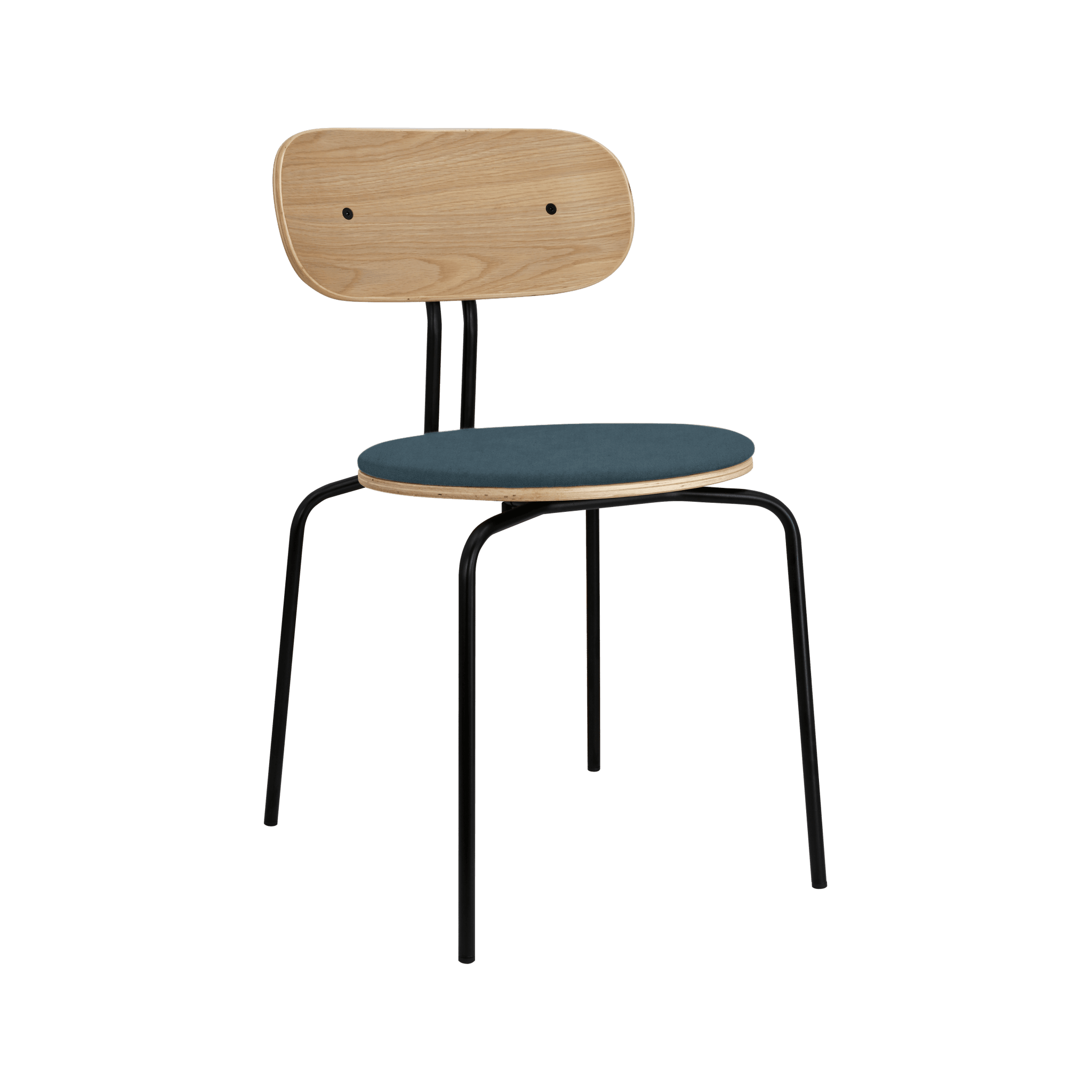 Krzesło CURIOUS granatowy z czarną podstawą UMAGE Eye on Design