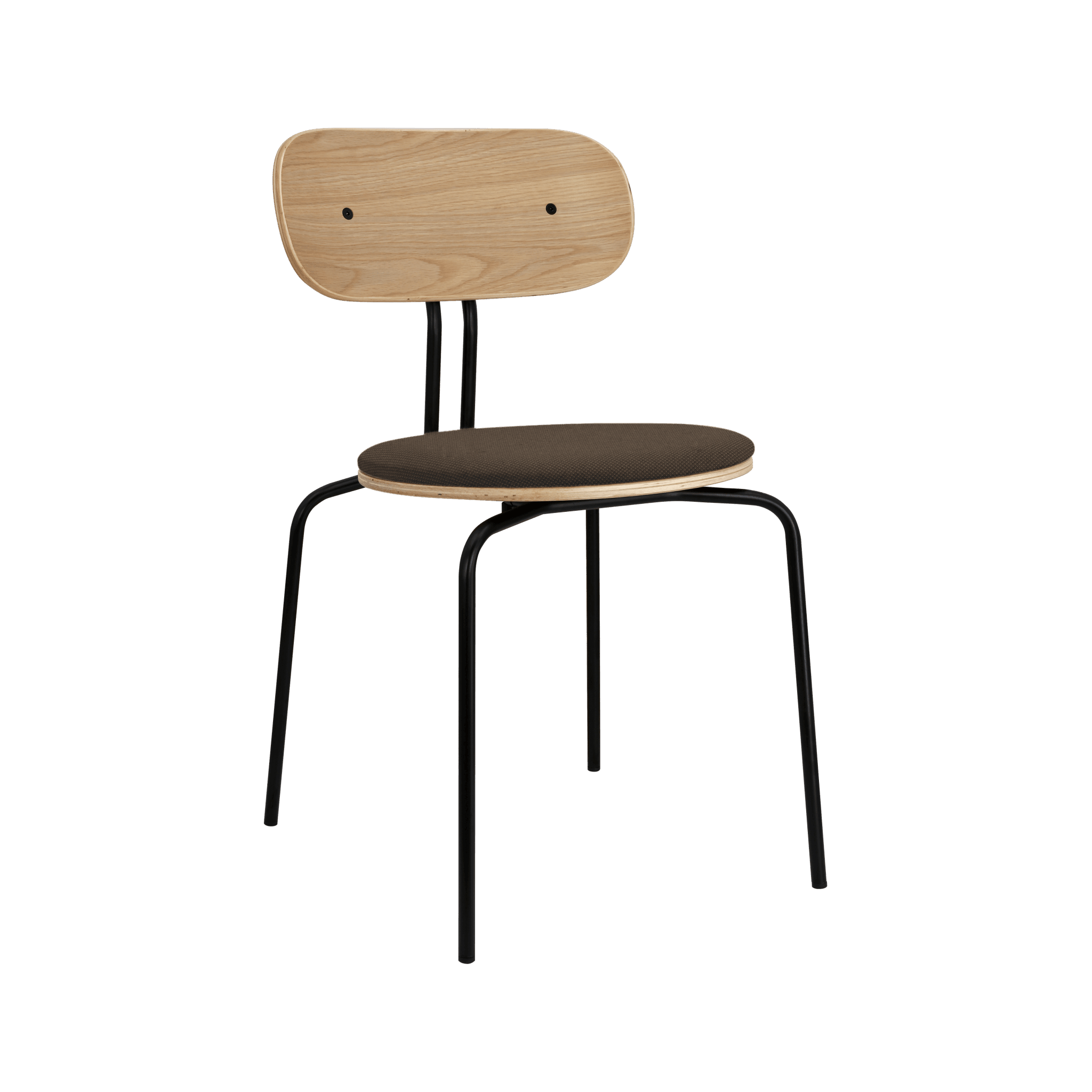Krzesło CURIOUS kawowy z czarną podstawą UMAGE Eye on Design