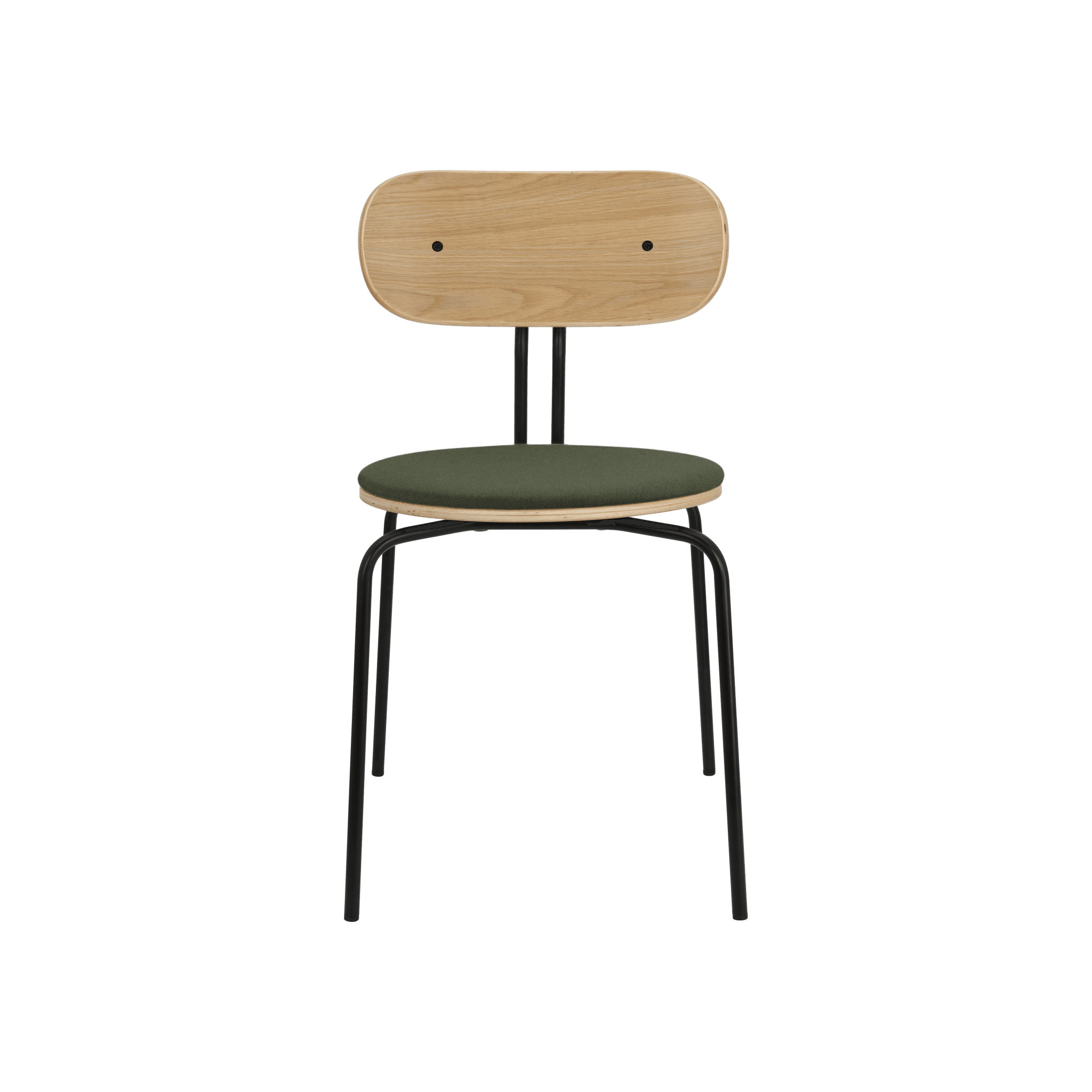 Krzesło CURIOUS oliwkowy z czarną podstawą UMAGE Eye on Design