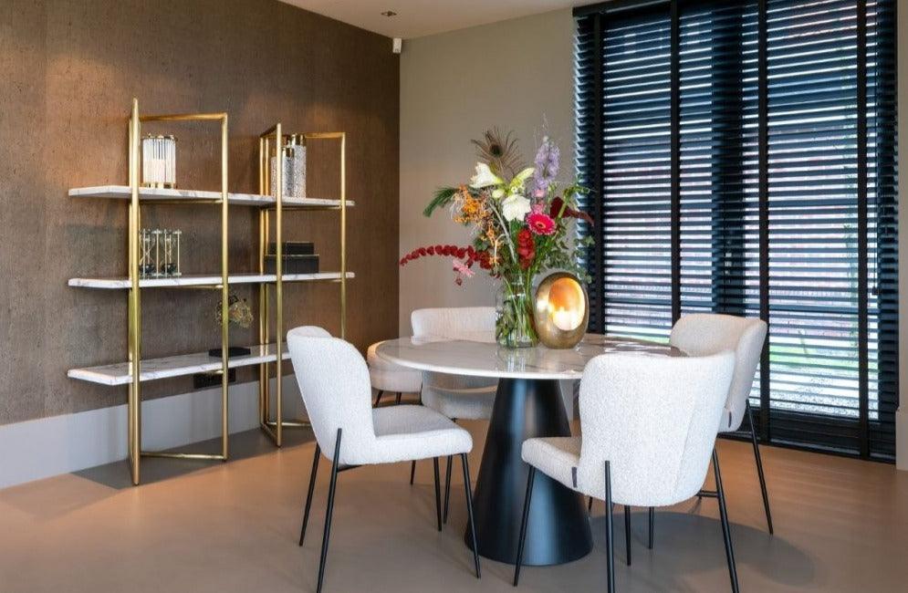 Krzesło DABRY biały bouclé Richmond Interiors Eye on Design