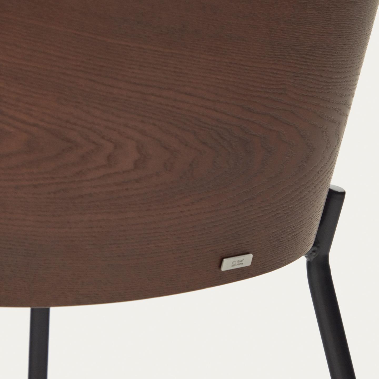 Krzesło EAMY jasnobrązowy z wykończeniem wenge La Forma Eye on Design