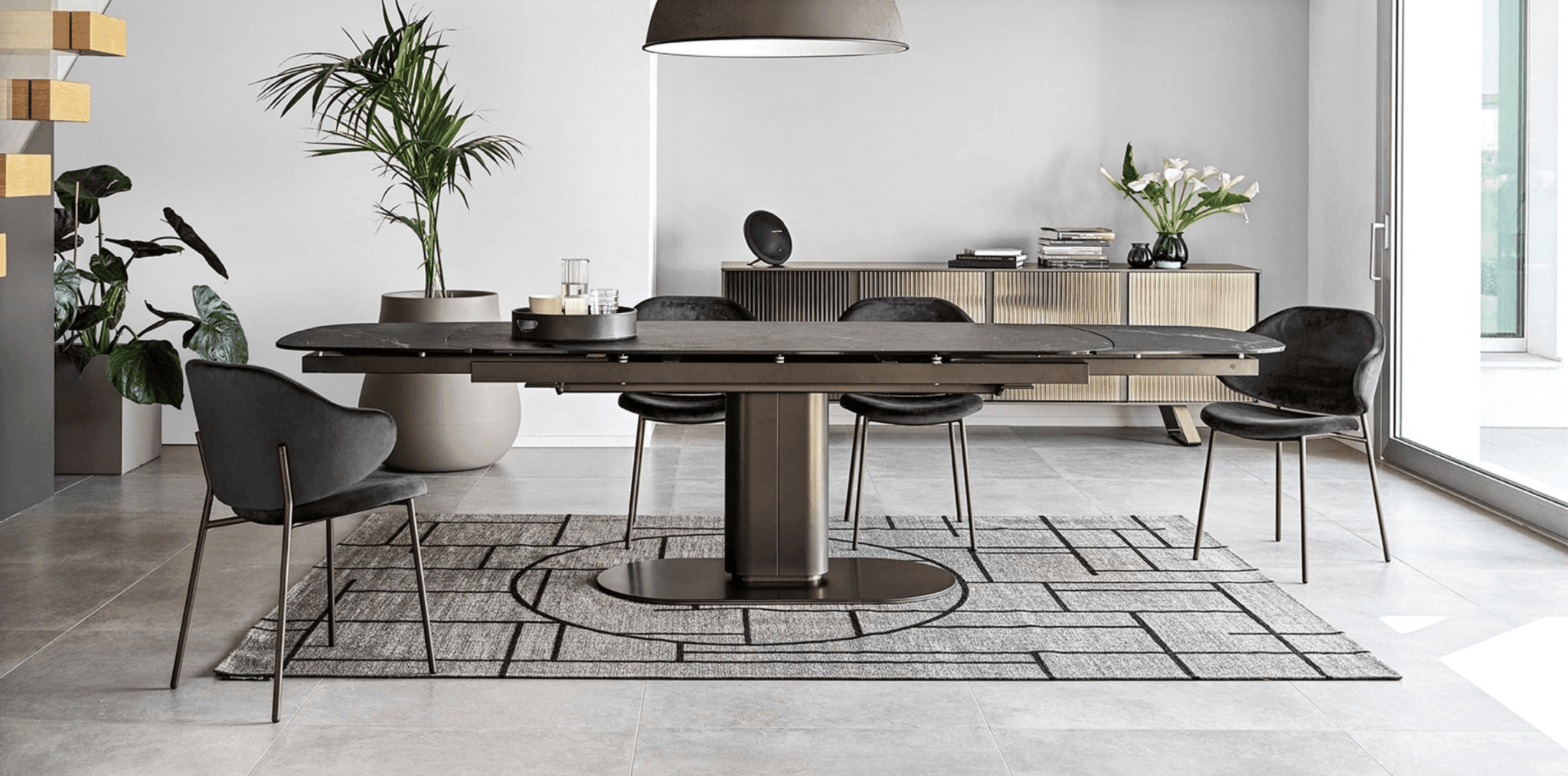 Krzesło HOLLY melanż beżowy z metalową podstawą Calligaris Eye on Design