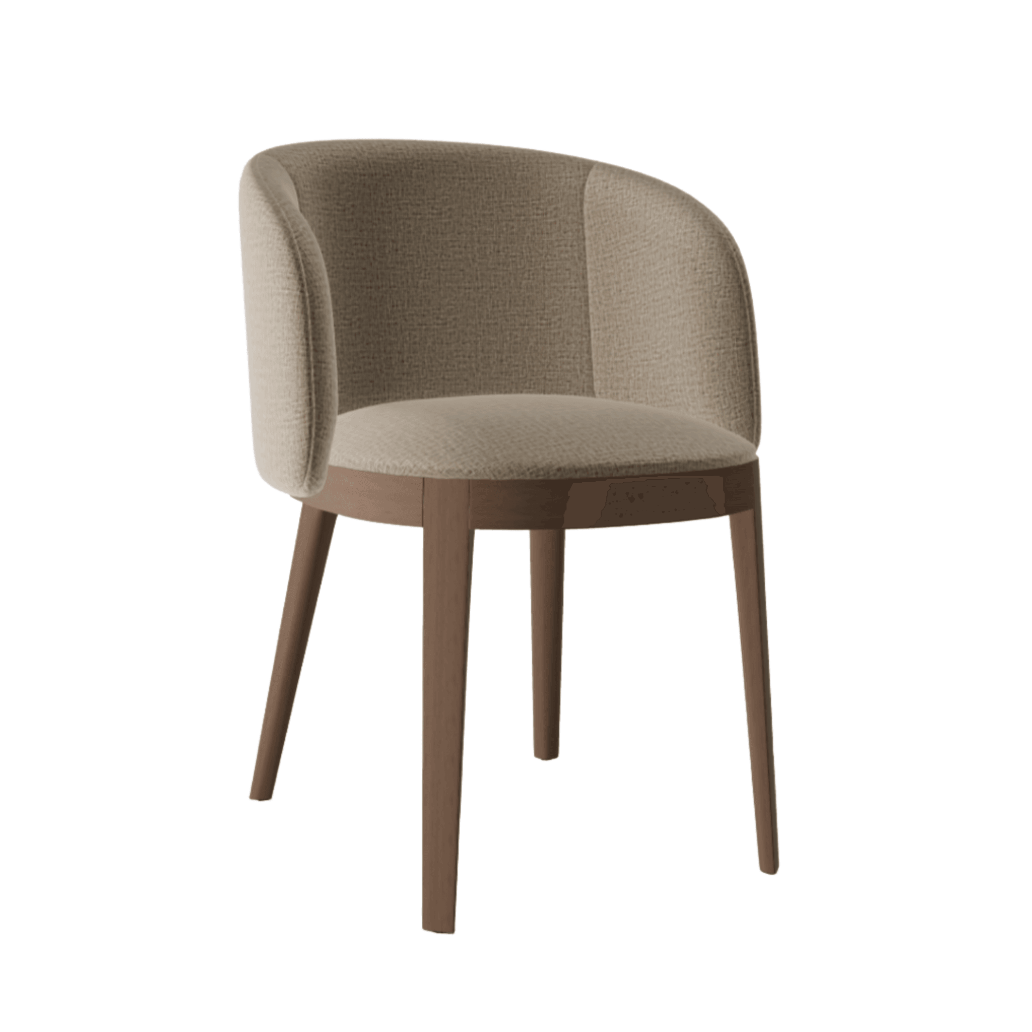 Fotel ADÈL melanż beżowy Calligaris ciemnobrązowa Eye on Design