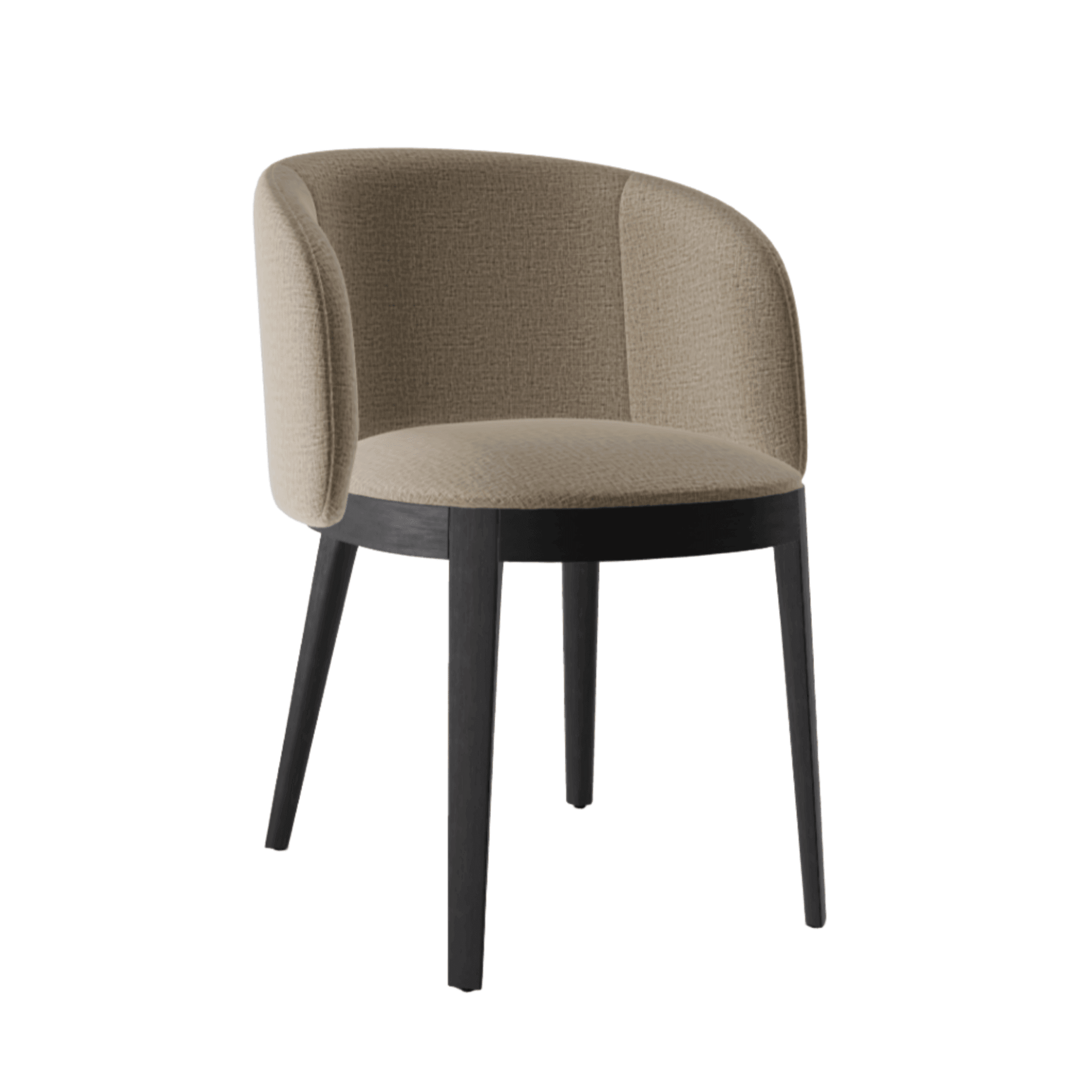 Fotel ADÈL melanż beżowy Calligaris matowa czerń Eye on Design