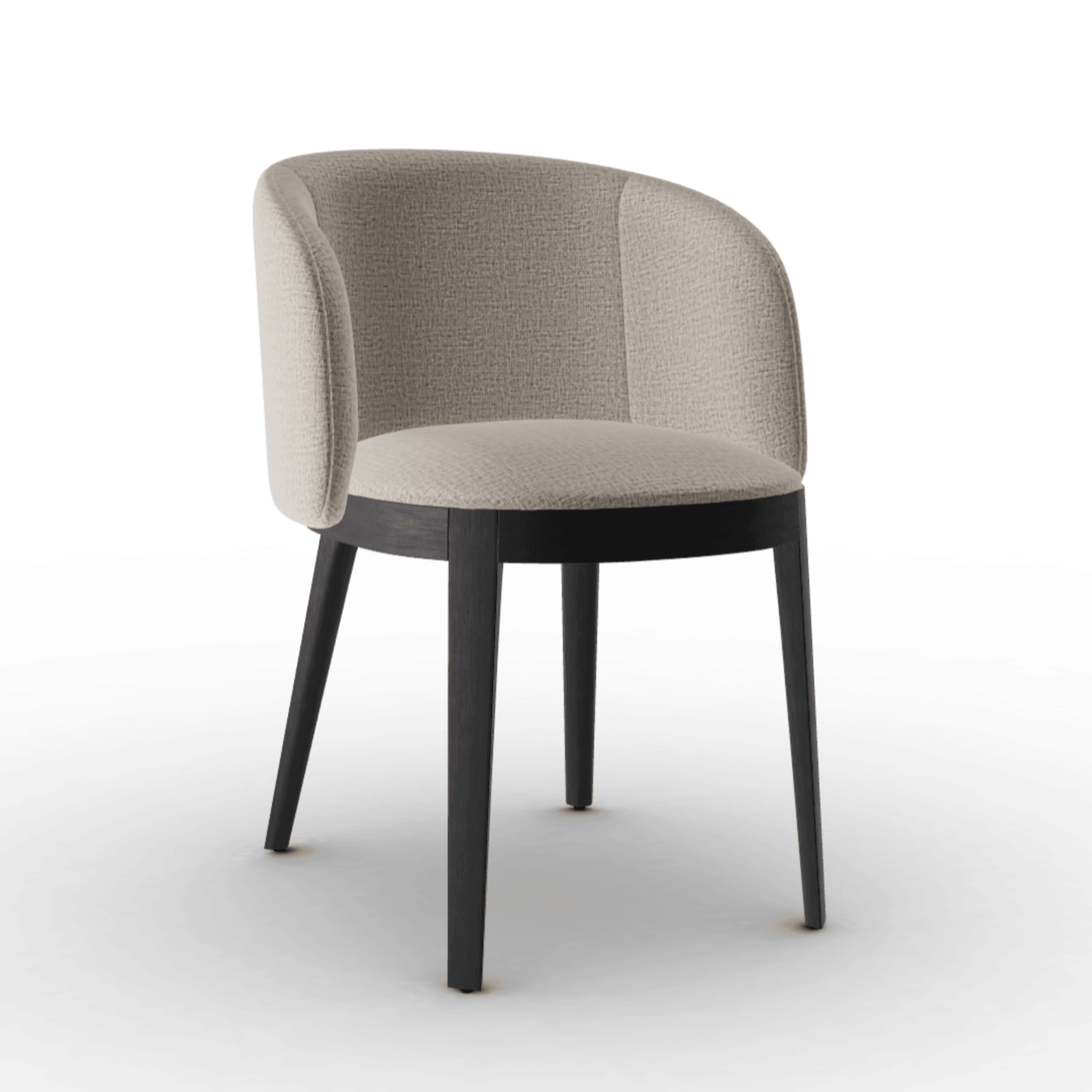 Fotel ADÈL melanż piaskowy Calligaris matowa czerń Eye on Design