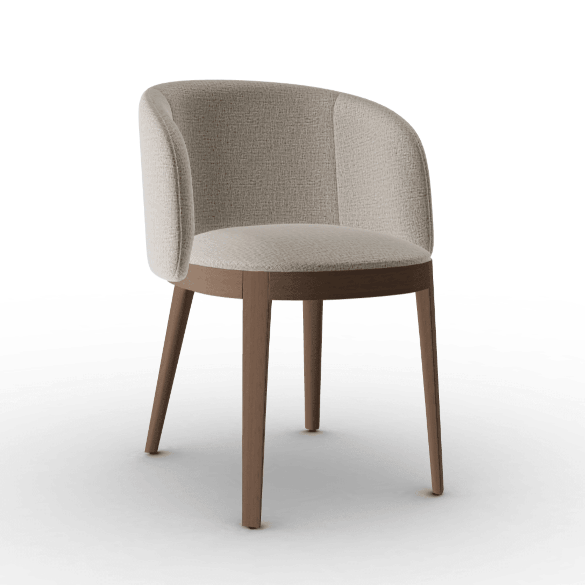 Fotel ADÈL melanż piaskowy Calligaris ciemnobrązowa Eye on Design