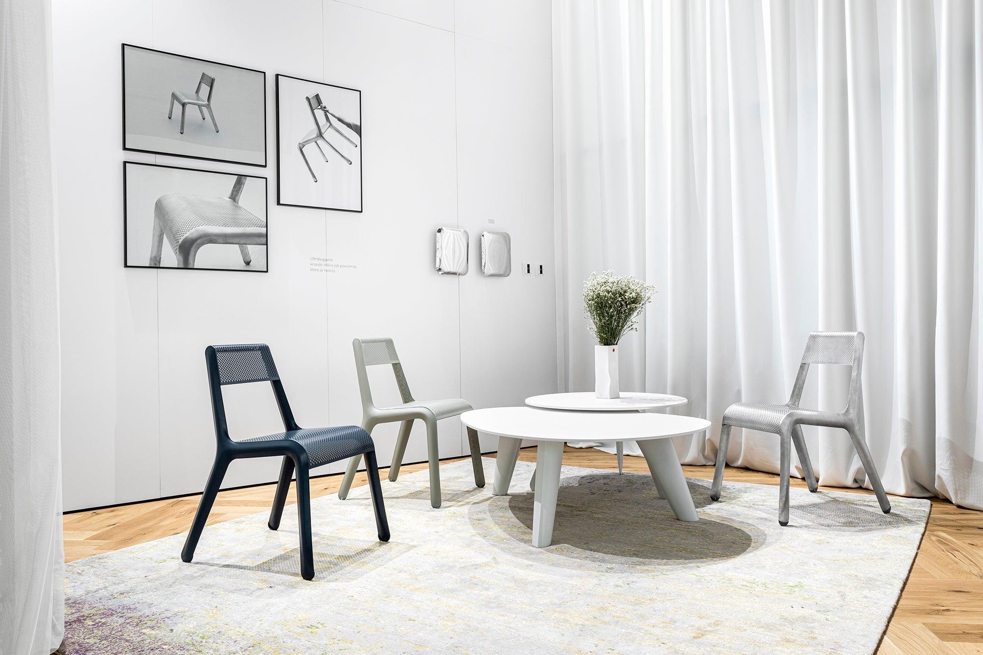 Krzesło LEGGERA anodowy czarny Zieta Studio Eye on Design