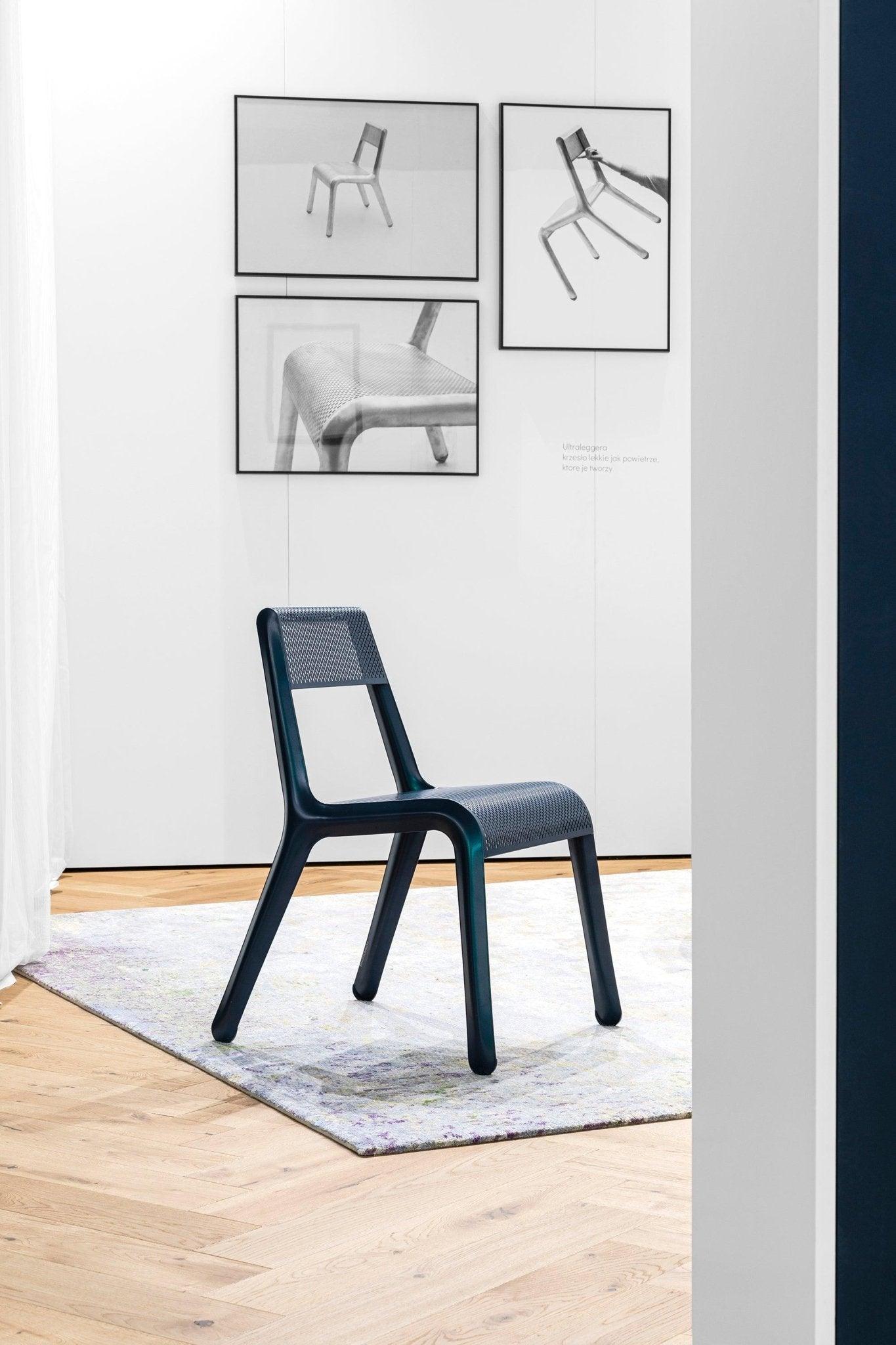 Krzesło LEGGERA szaroniebieski mat Zieta Studio Eye on Design