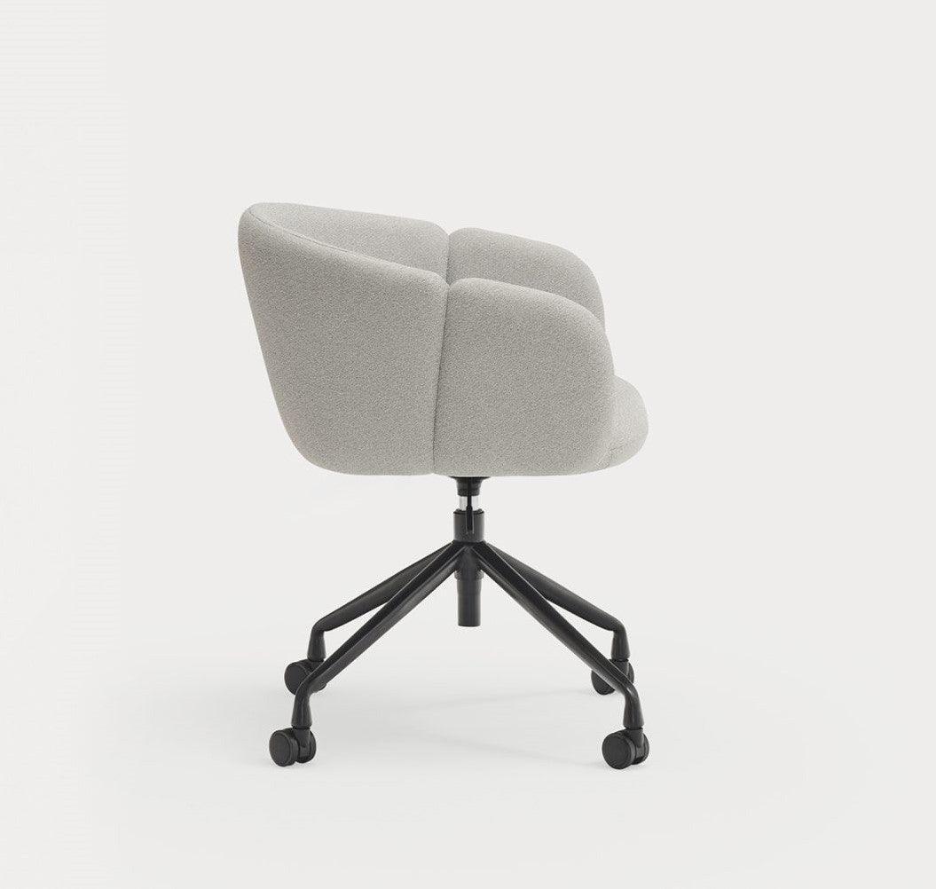 Krzesło na kółkach z podłokietnikami ADD szary Teulat Eye on Design