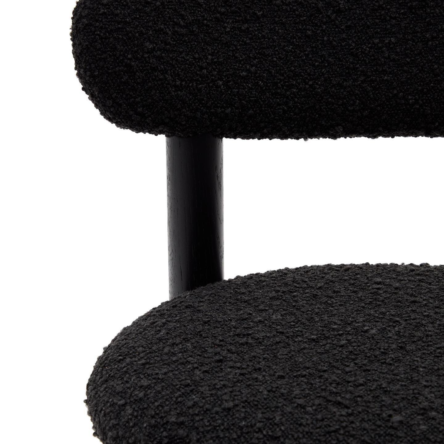 Krzesło NEBAI czarny boucle – Kave Home