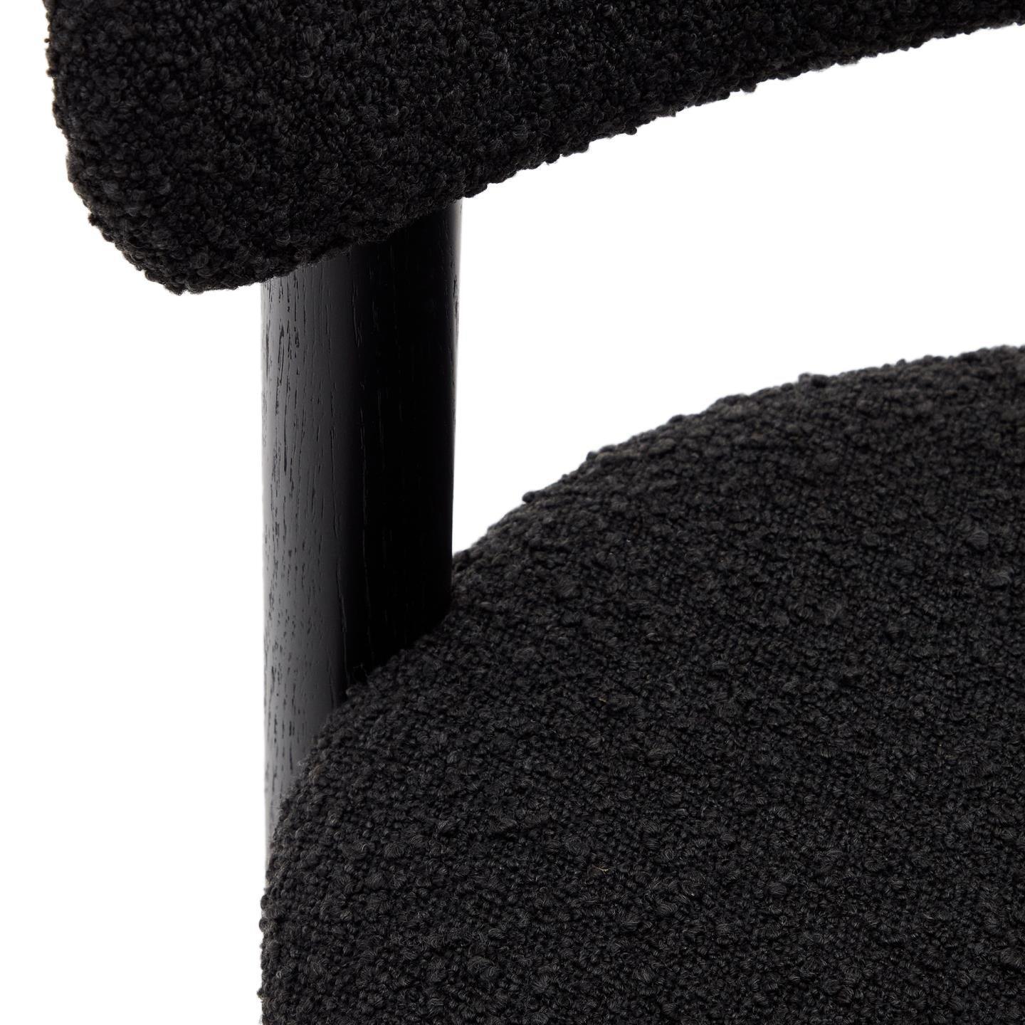 Krzesło NEBAI czarny boucle – Kave Home