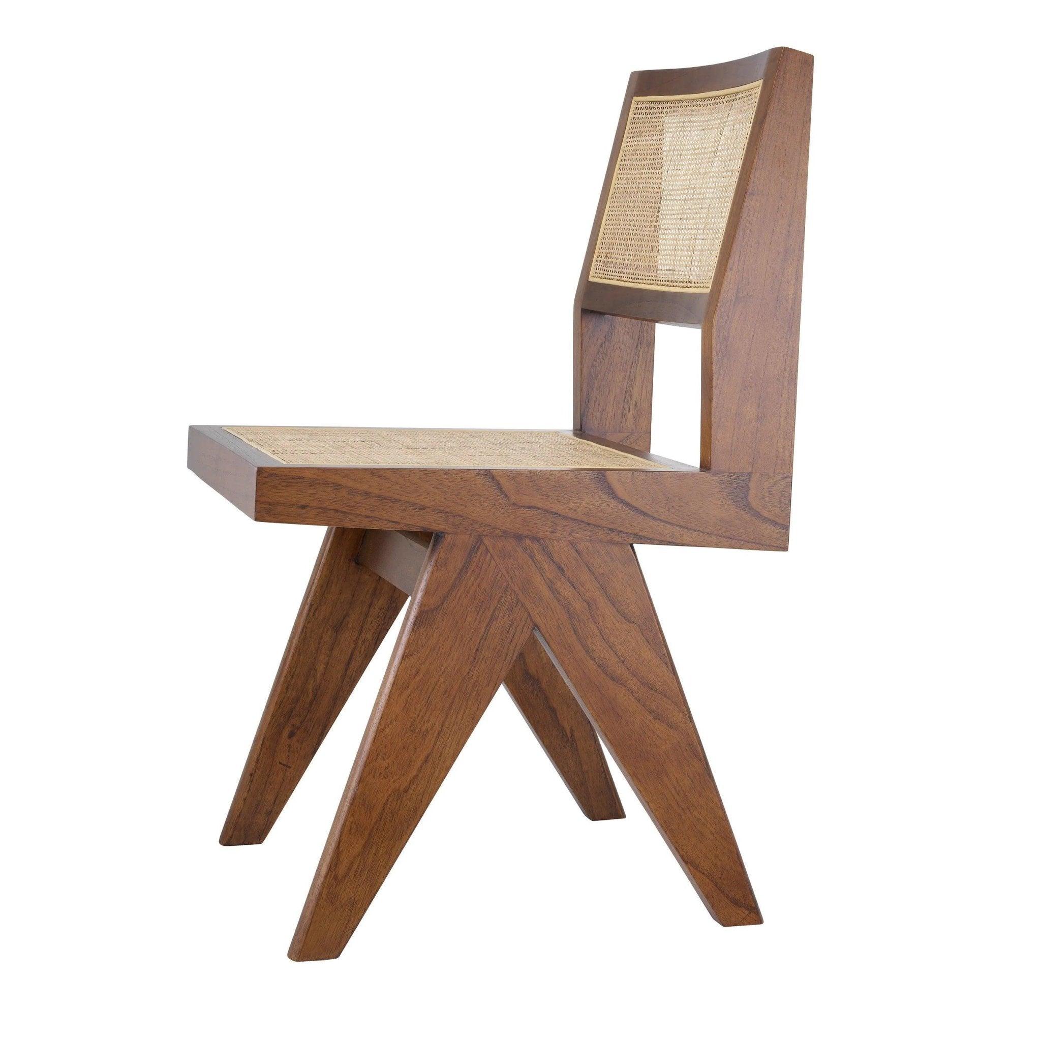 Krzesło NICLAS drewno i rattan Eichholtz Eye on Design