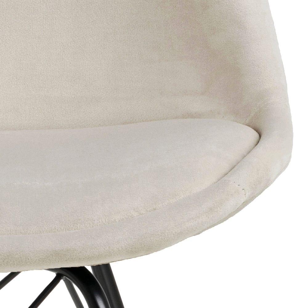 Krzesło NILS beżowy z czarną podstawą Home Essentials Eye on Design