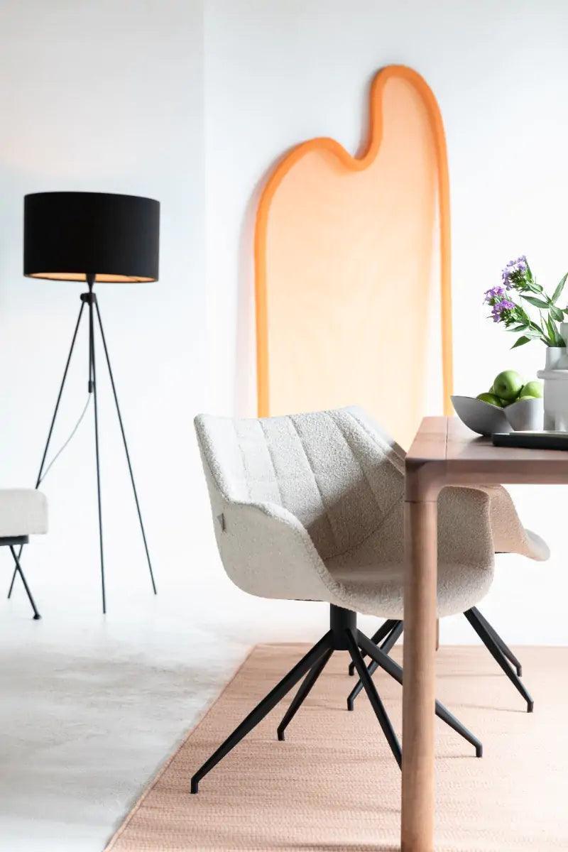 Krzesło obrotowe DOULTON biały boucle Zuiver Eye on Design