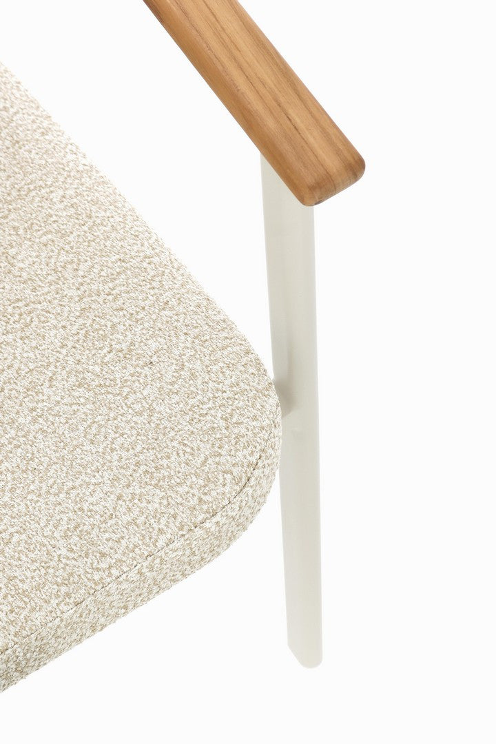 Krzesło zewnętrzne LEONIDA kremowy