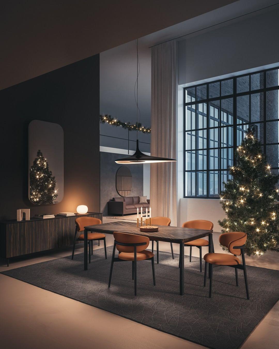 Krzesło OLEANDRO koniakowa ekoskóra z drewnianą podstawą Calligaris Eye on Design