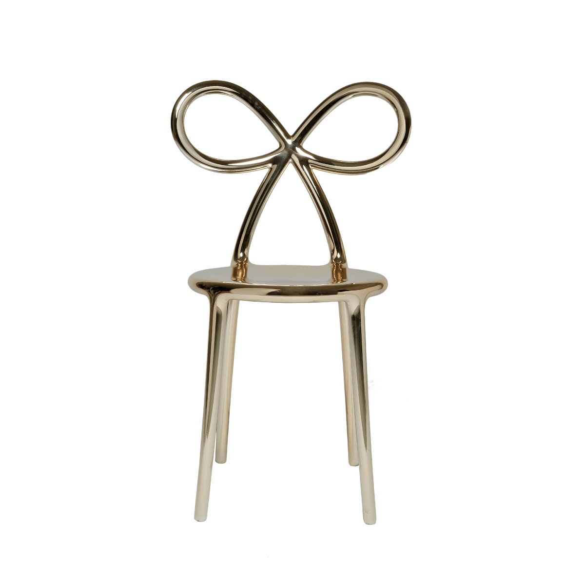 Krzesło RIBBON złoty Qeeboo Eye on Design