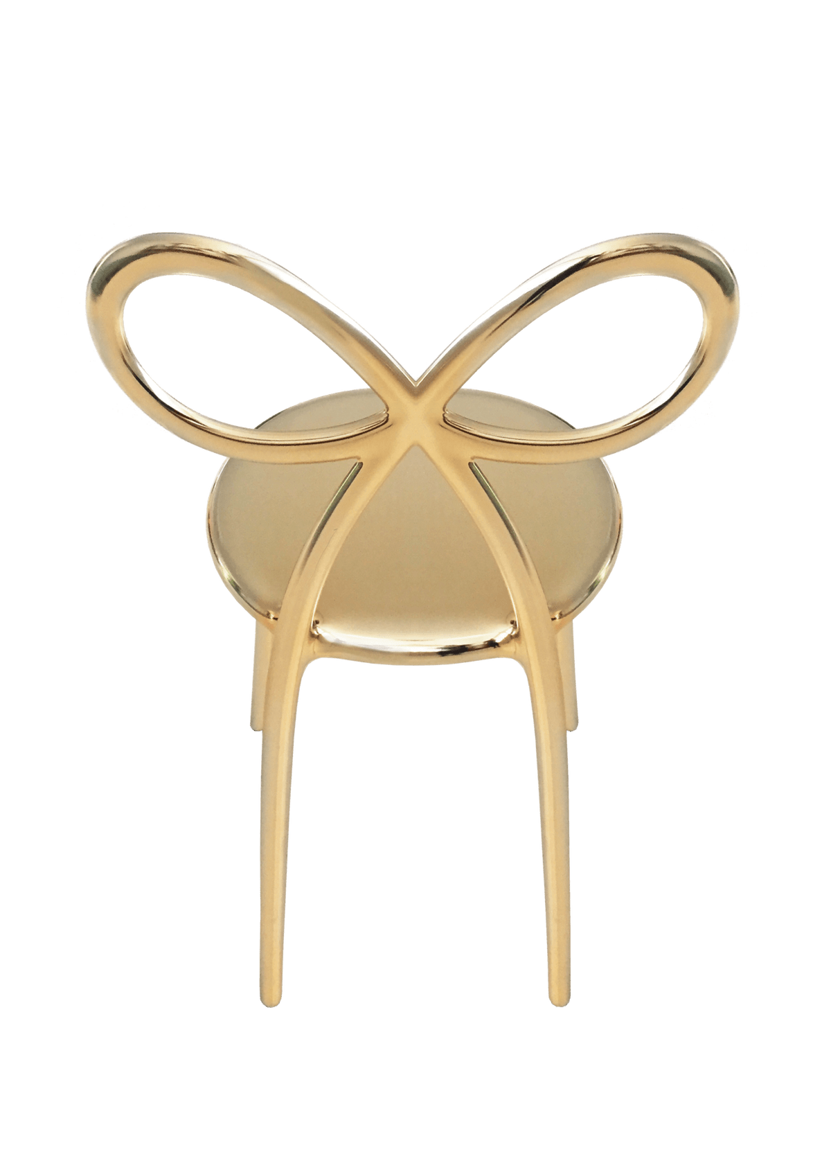 Krzesło RIBBON złoty Qeeboo Eye on Design
