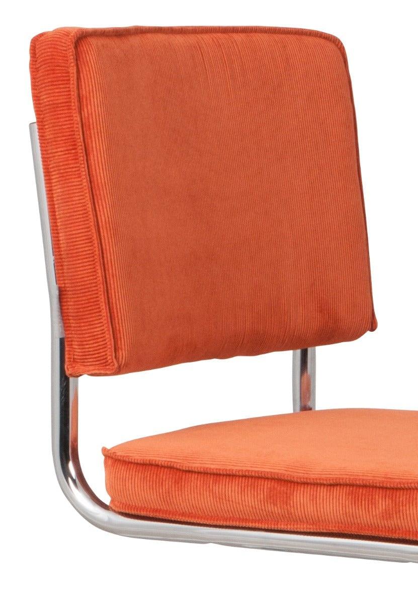 BRAK - Krzesło RIDGE KINK RIB pomarańczowe 19A Zuiver Eye on Design