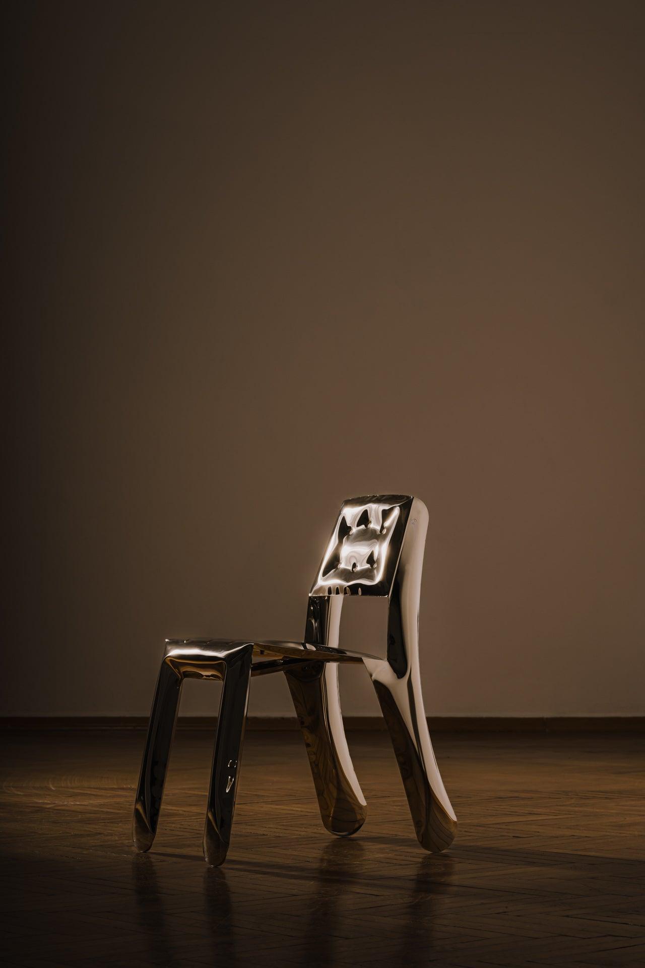 Krzesło stalowe CHIPPENSTEEL 0.5 inox Zieta Studio Eye on Design