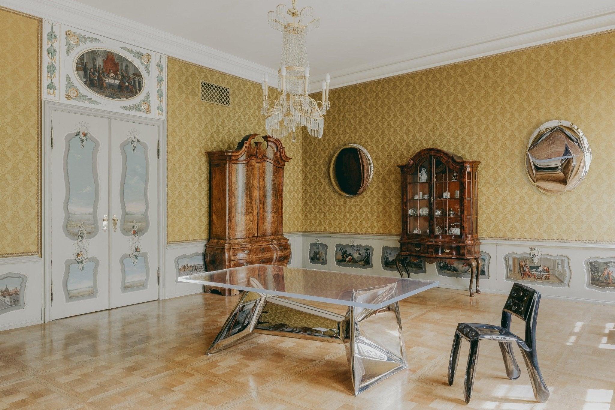 Krzesło stalowe CHIPPENSTEEL 0.5 inox Zieta Studio Eye on Design