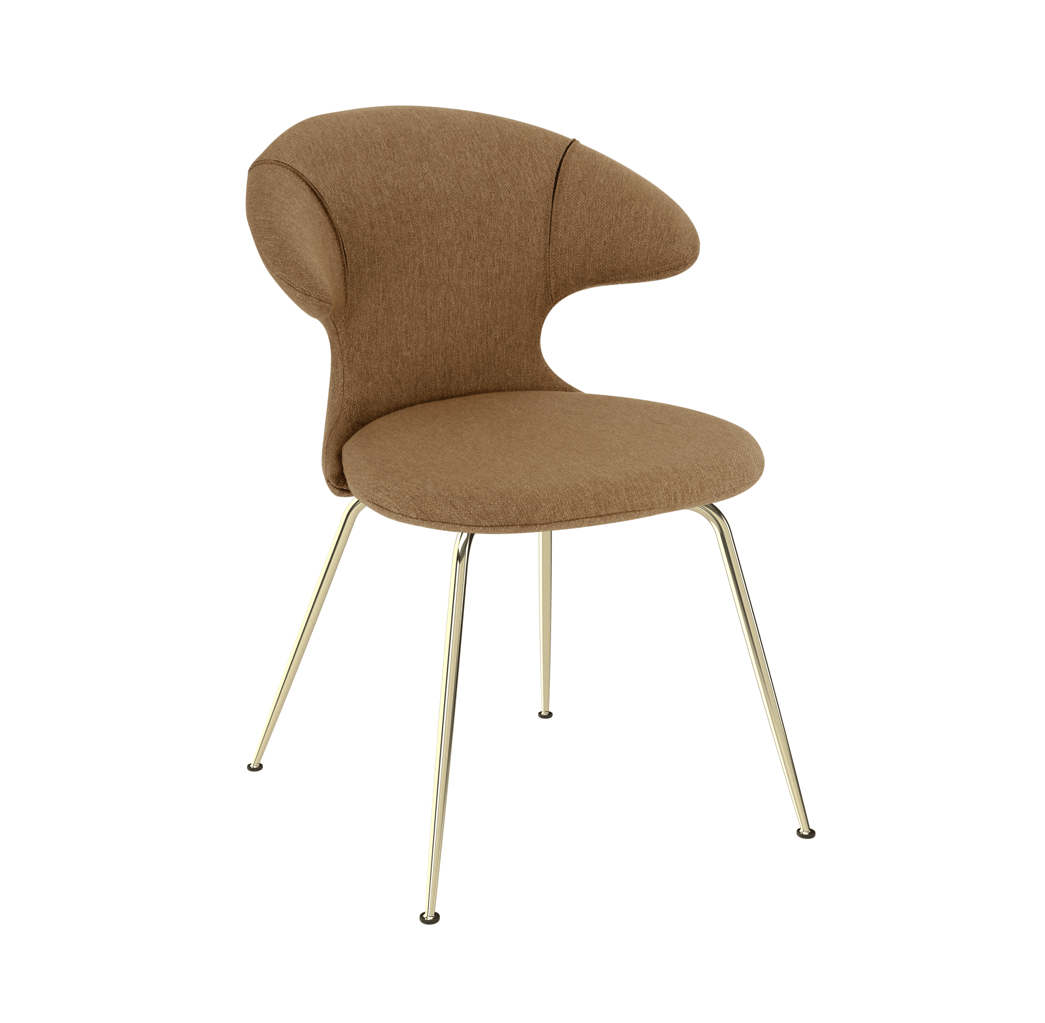 Krzesło TIME FLIES cynamonowy ze złotą podstawą UMAGE Eye on Design