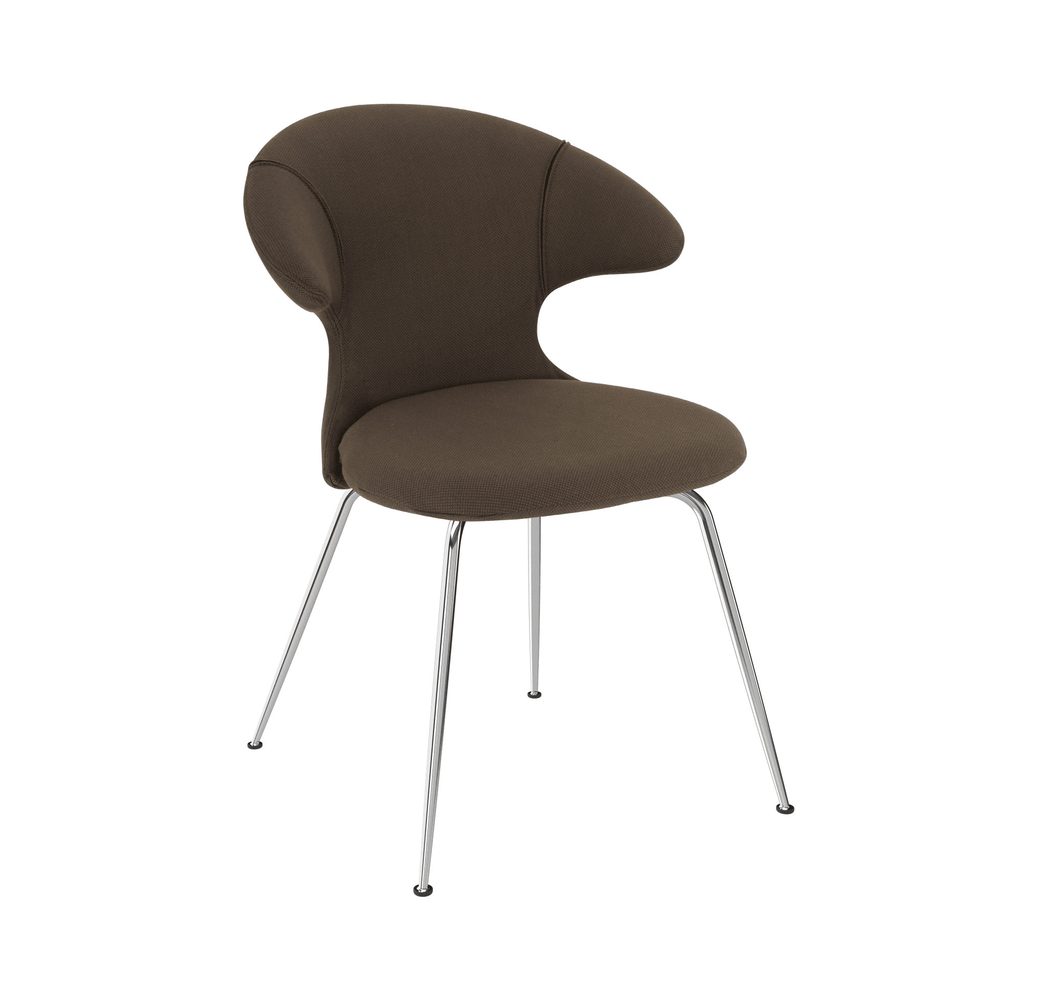 Krzesło TIME FLIES kawowy ze srebrną podstawą UMAGE Eye on Design