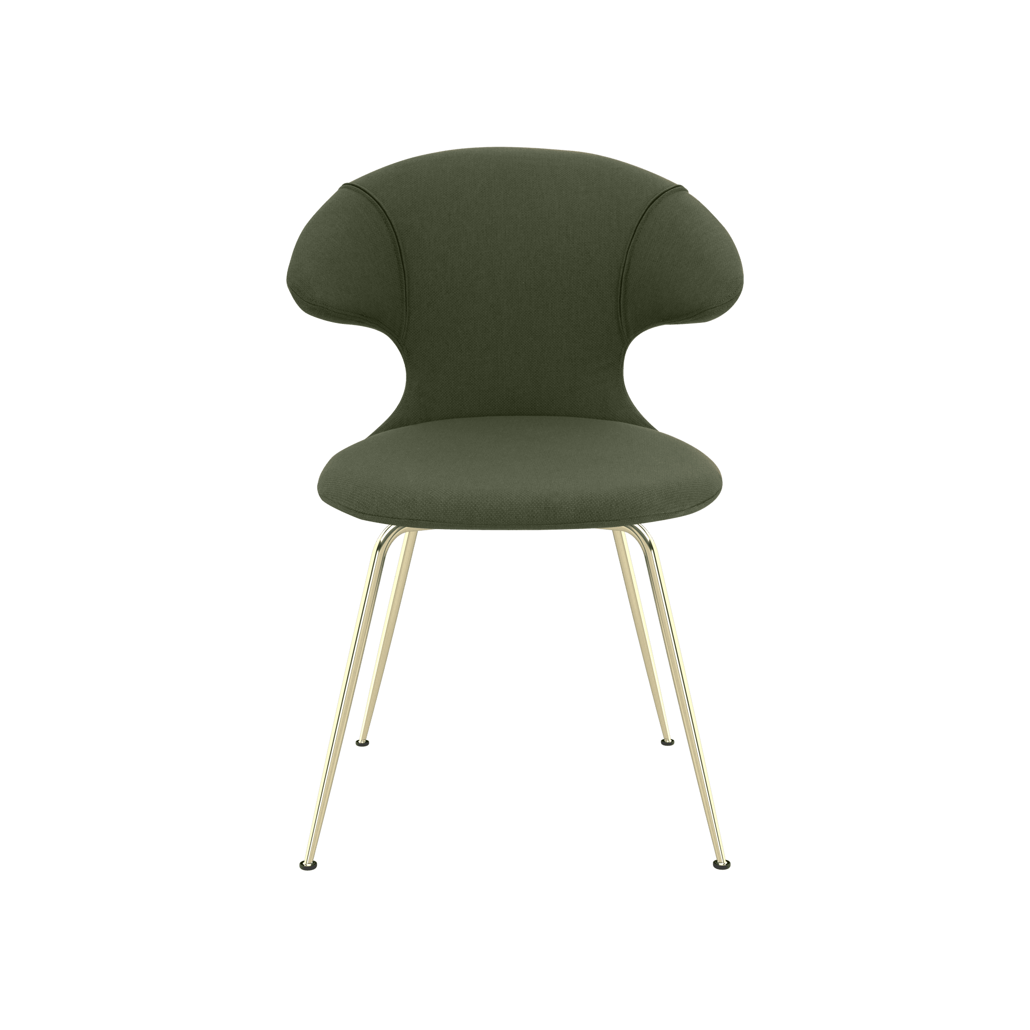 Krzesło TIME FLIES oliwkowy ze złotą podstawą UMAGE Eye on Design