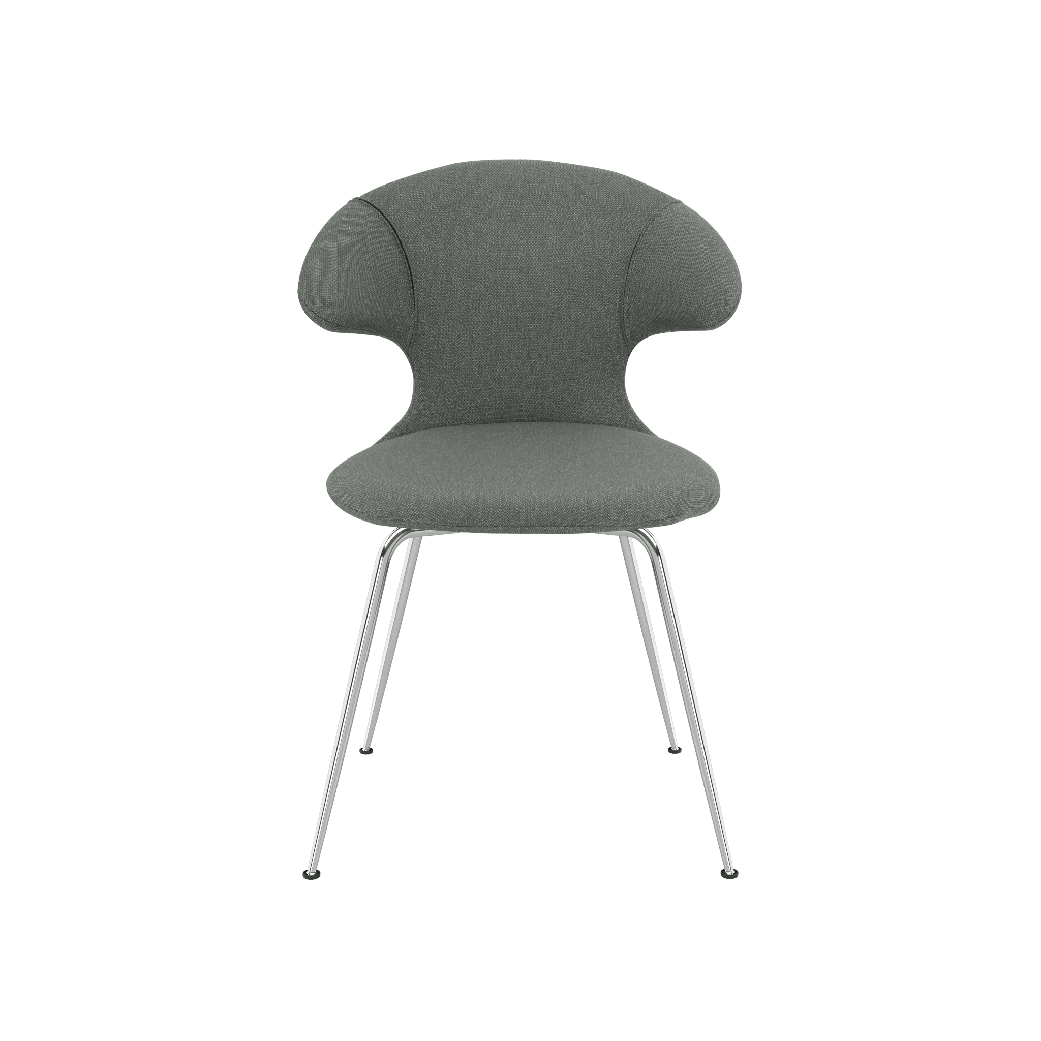 Krzesło TIME FLIES szałwiowy ze srebrną podstawą UMAGE Eye on Design