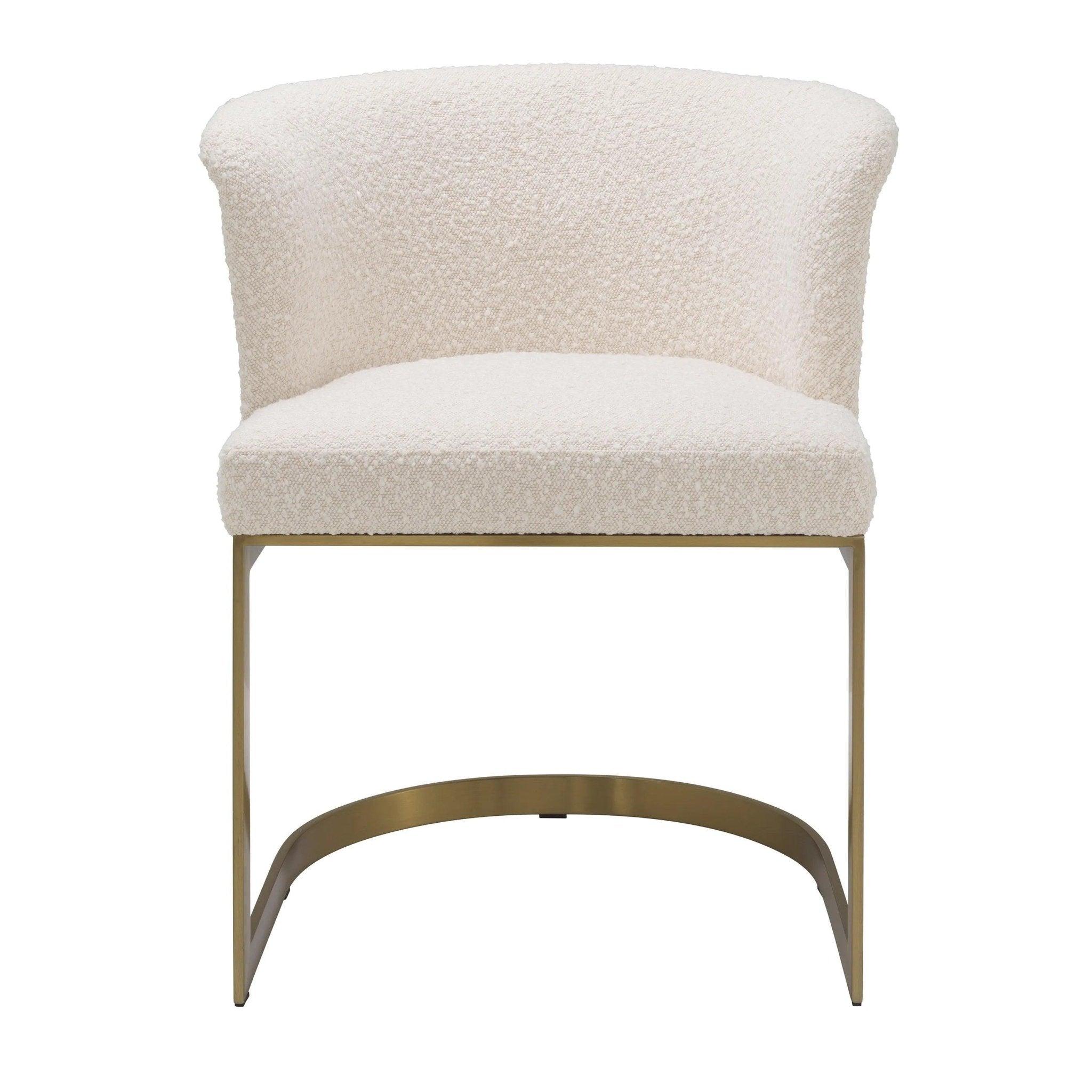 Krzesło w tkaninie boucle BOFINGER kremowy Eichholtz Eye on Design