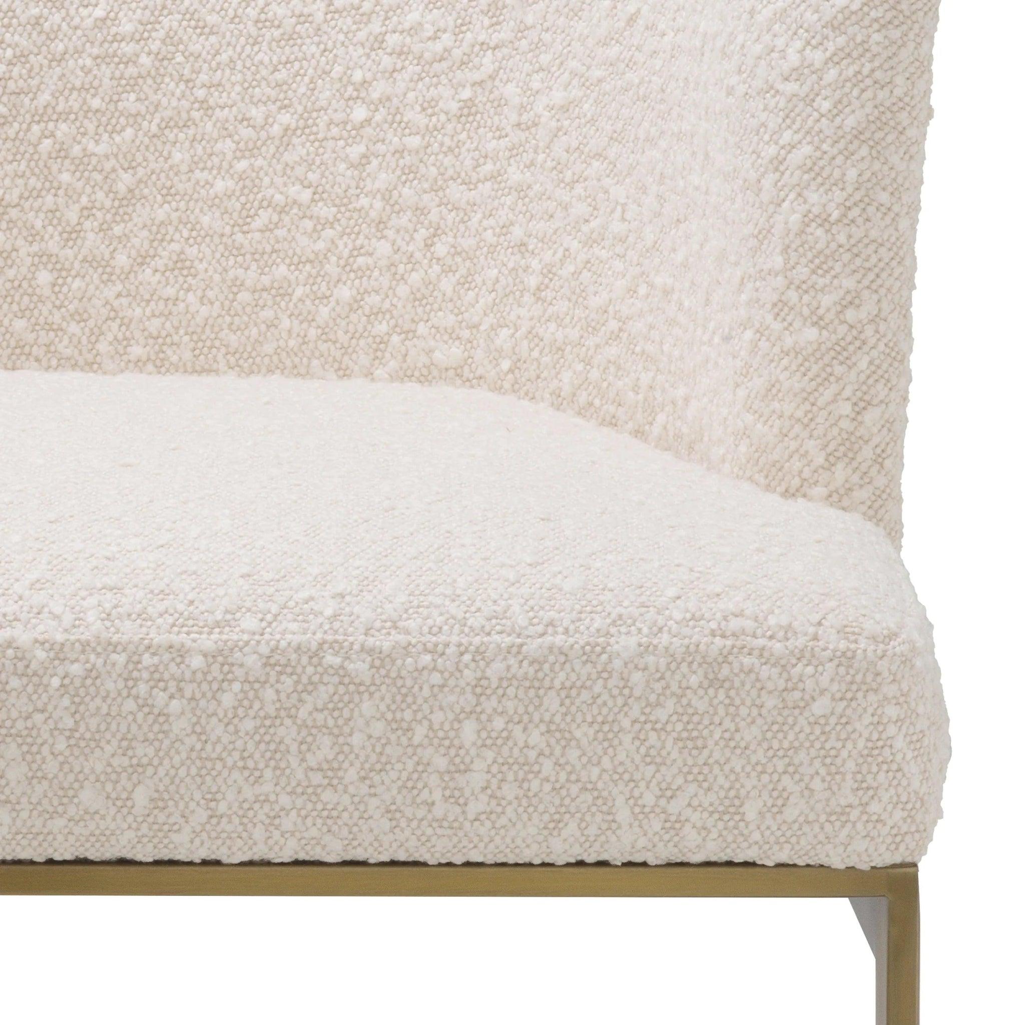 Krzesło w tkaninie boucle BOFINGER kremowy Eichholtz Eye on Design