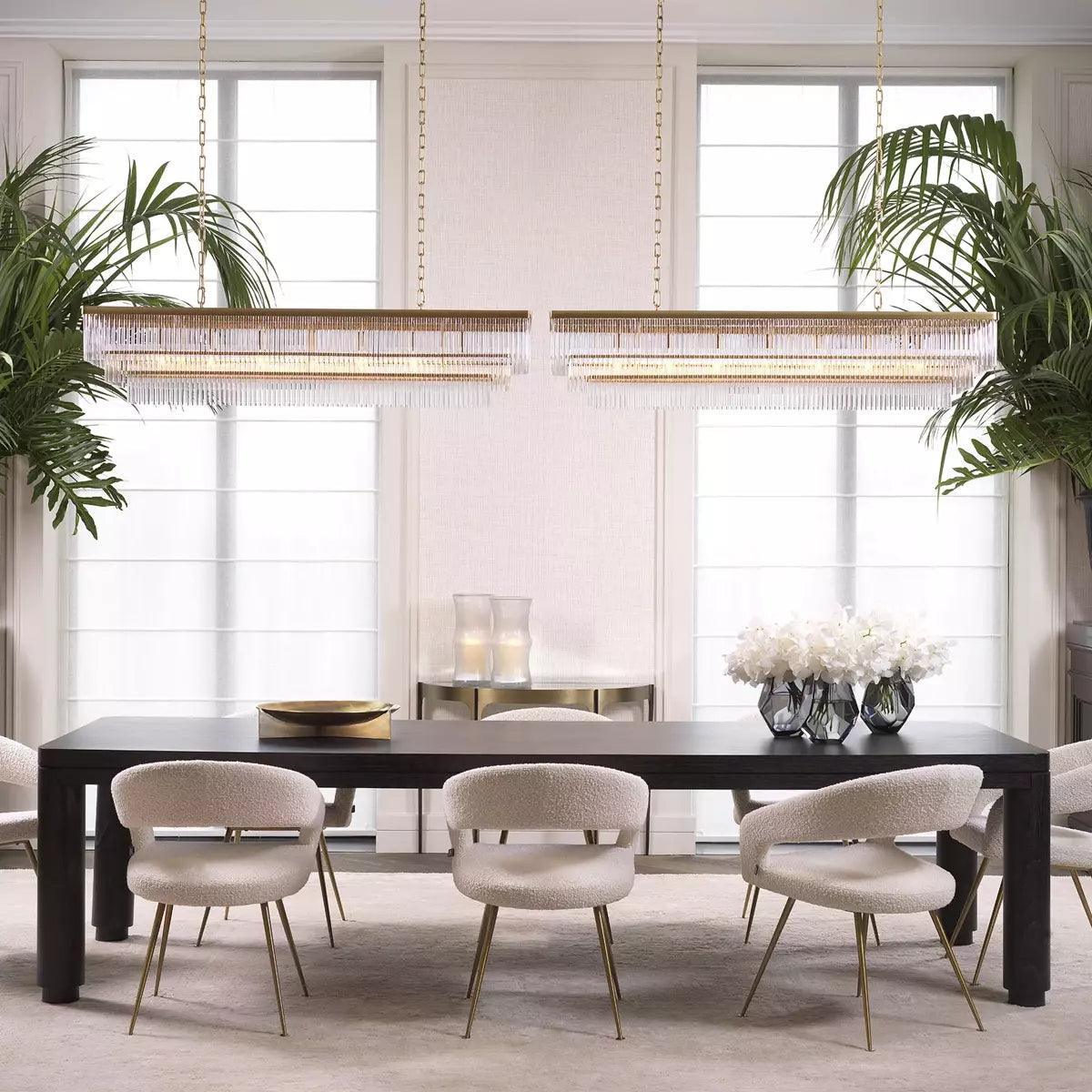 Krzesło w tkaninie boucle BRAVO kremowy Eichholtz Eye on Design