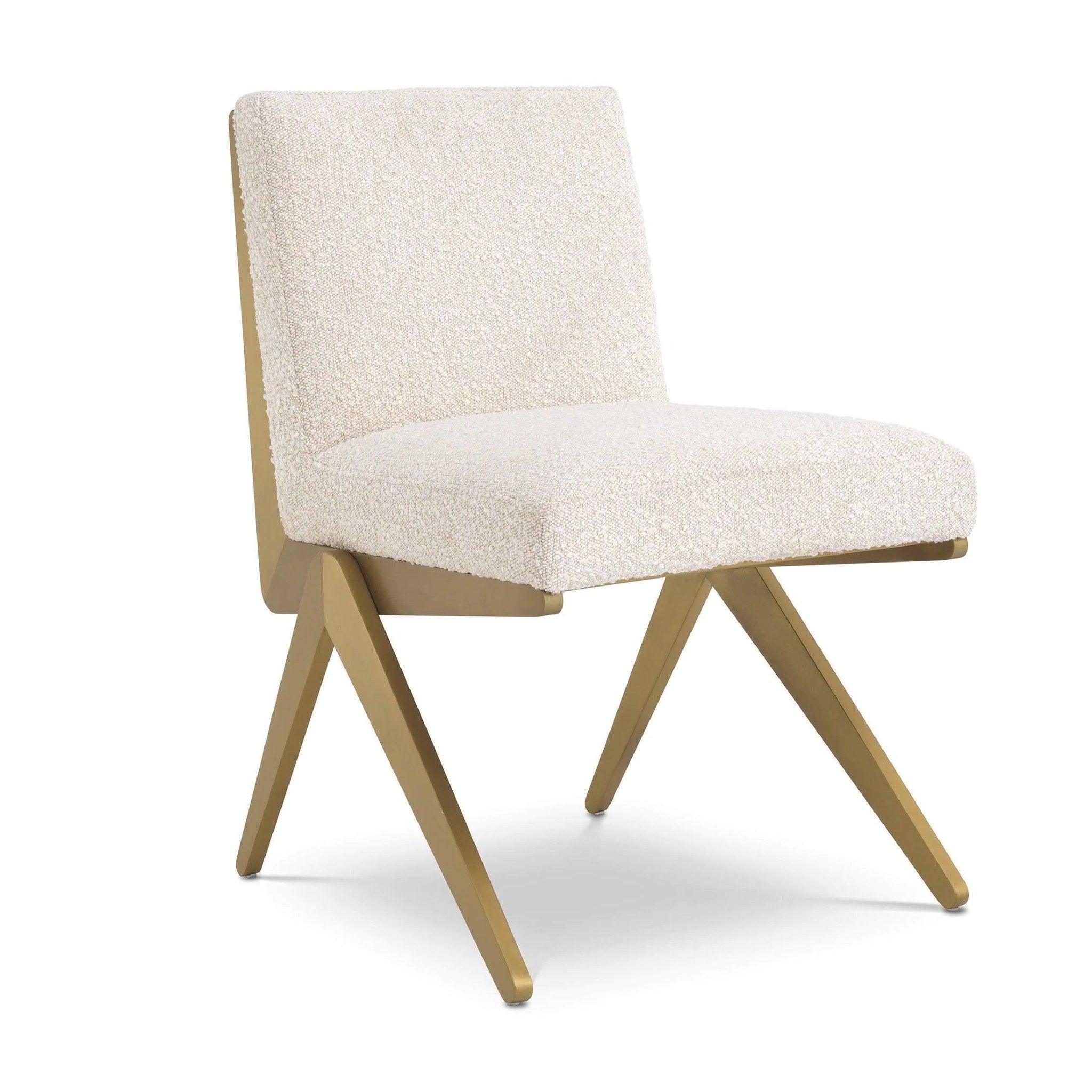 Krzesło w tkaninie boucle FICO kremowy Eichholtz Eye on Design