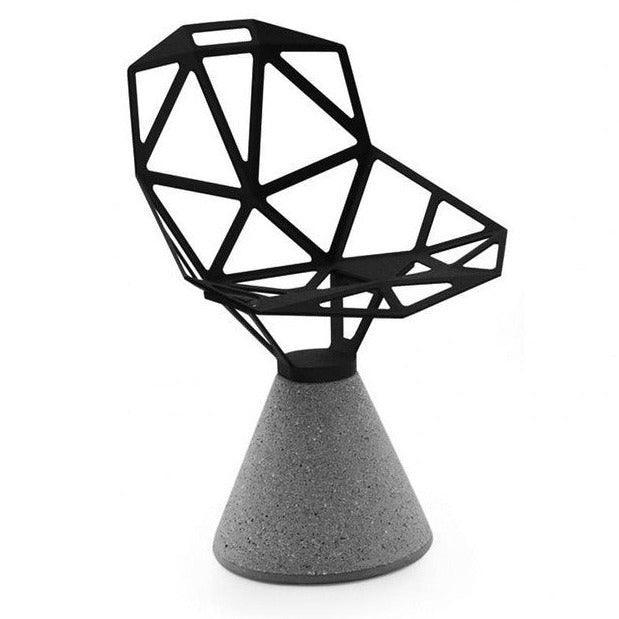 Krzesło z betonową podstawą CHAIR_ONE czarny Magis Eye on Design